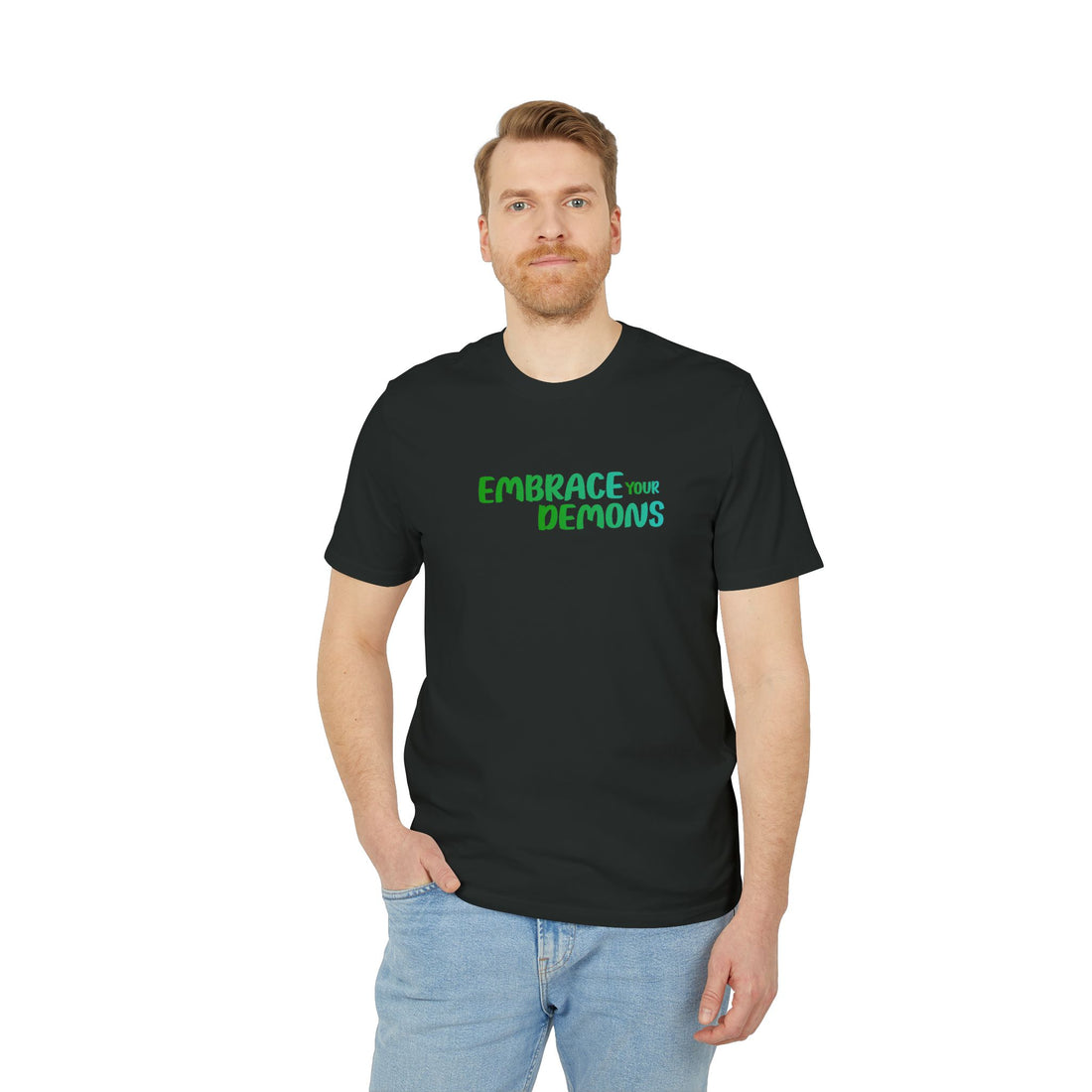 Embrace Your Demons T-Shirt — Cute Forest Mage Graphic Tee