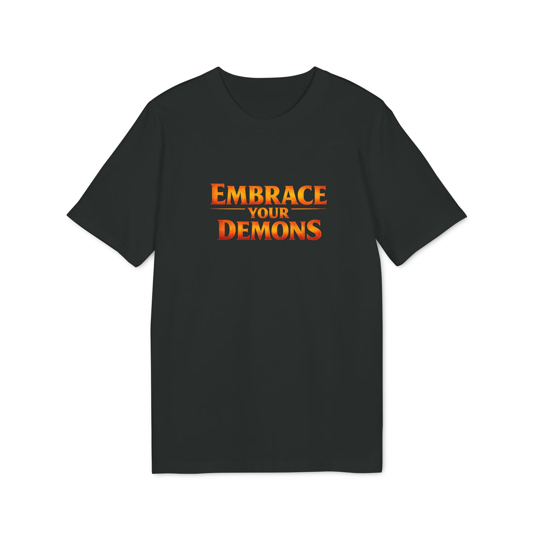 Embrace Your Demons T-Shirt — Small Flame Big Courage Graphic Tee