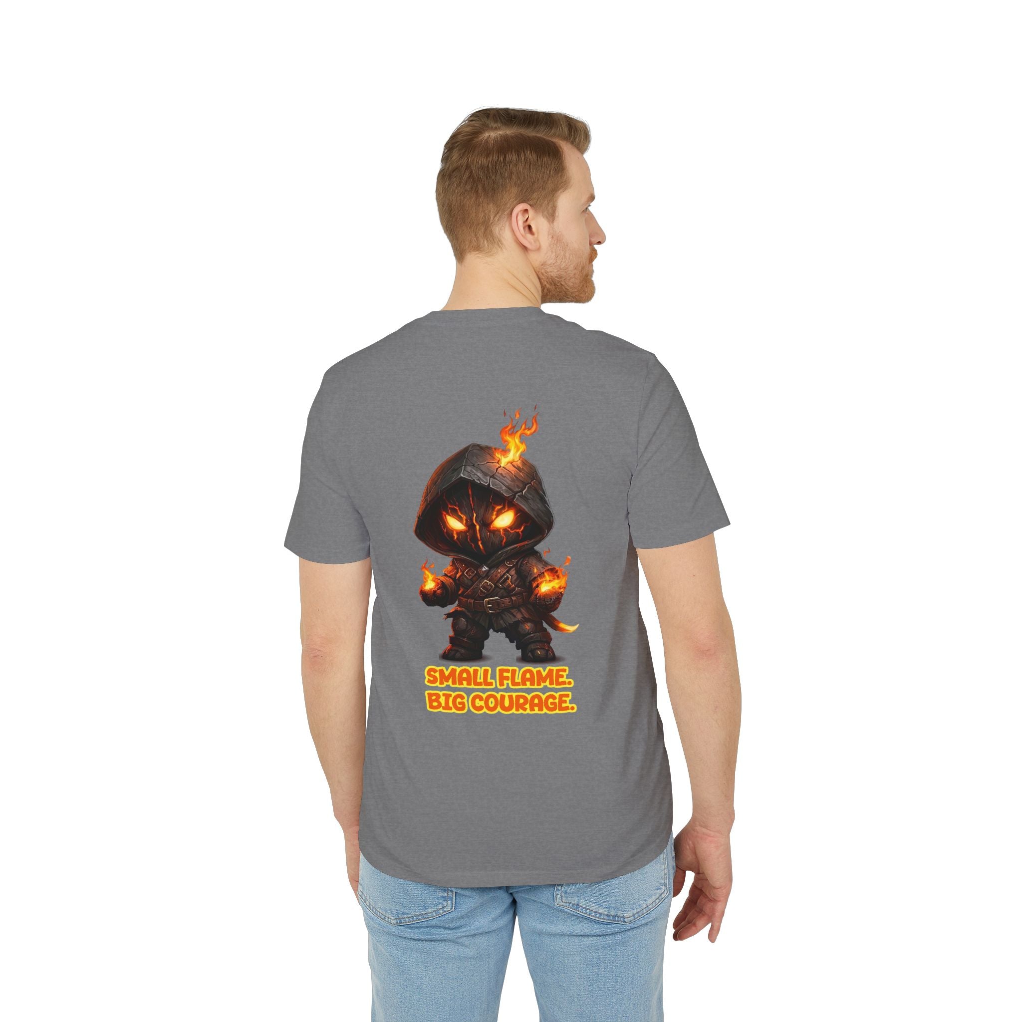 Embrace Your Demons T-Shirt — Small Flame Big Courage Graphic Tee