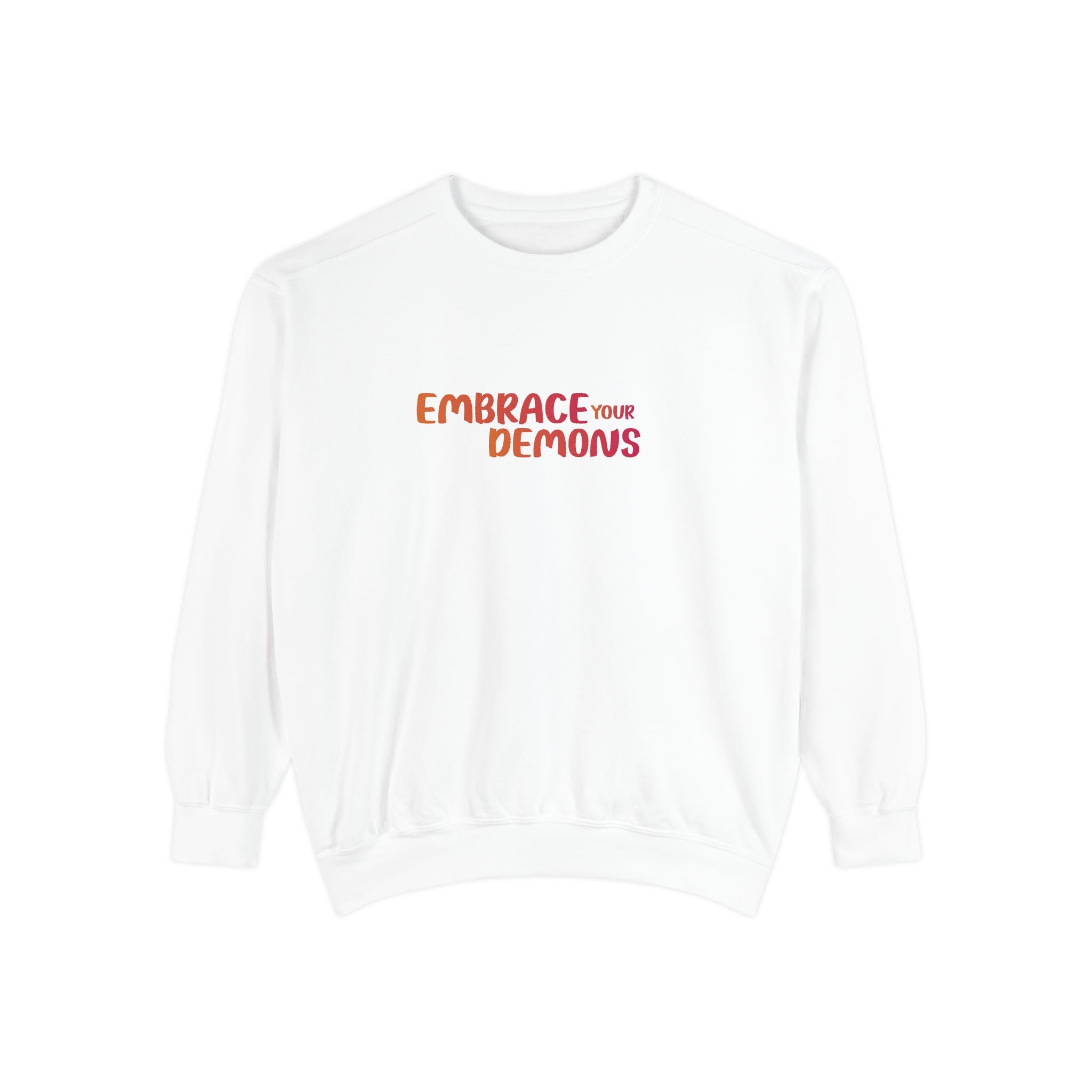 Embrace Your Demons Sweatshirt — Spiritual Fox Art Crewneck