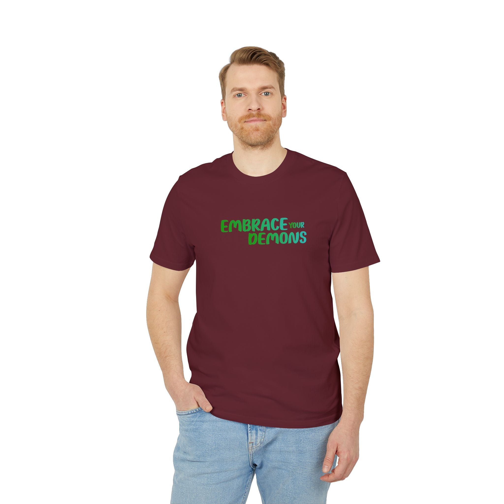 Embrace Your Demons T-Shirt — Cute Forest Mage Graphic Tee