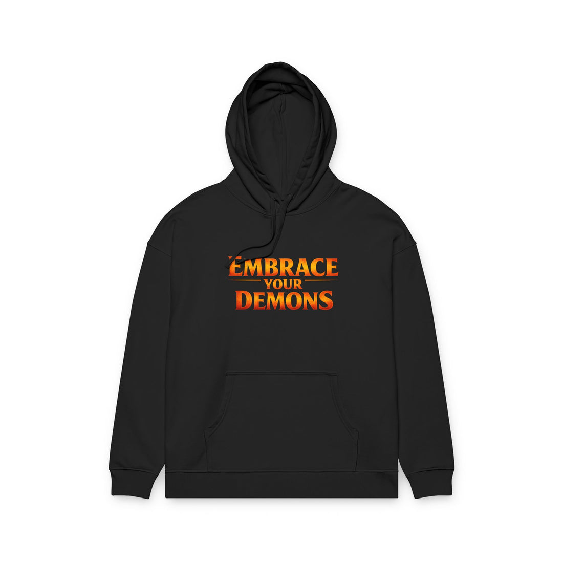 Embrace Your Demons Hoodie — 'Beautifully Dangerous' Graphic Organic Hoodie