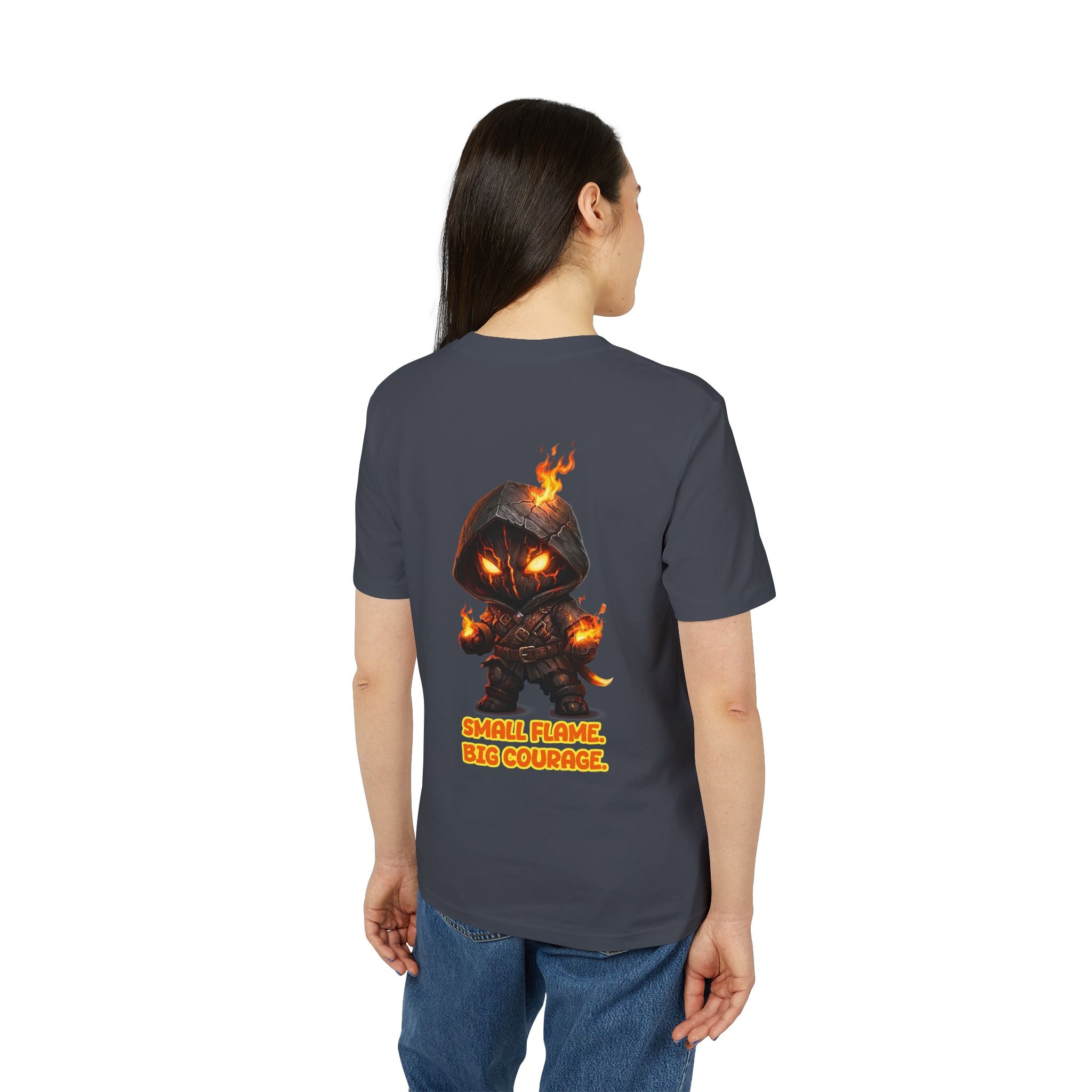 Embrace Your Demons T-Shirt — Small Flame Big Courage Graphic Tee