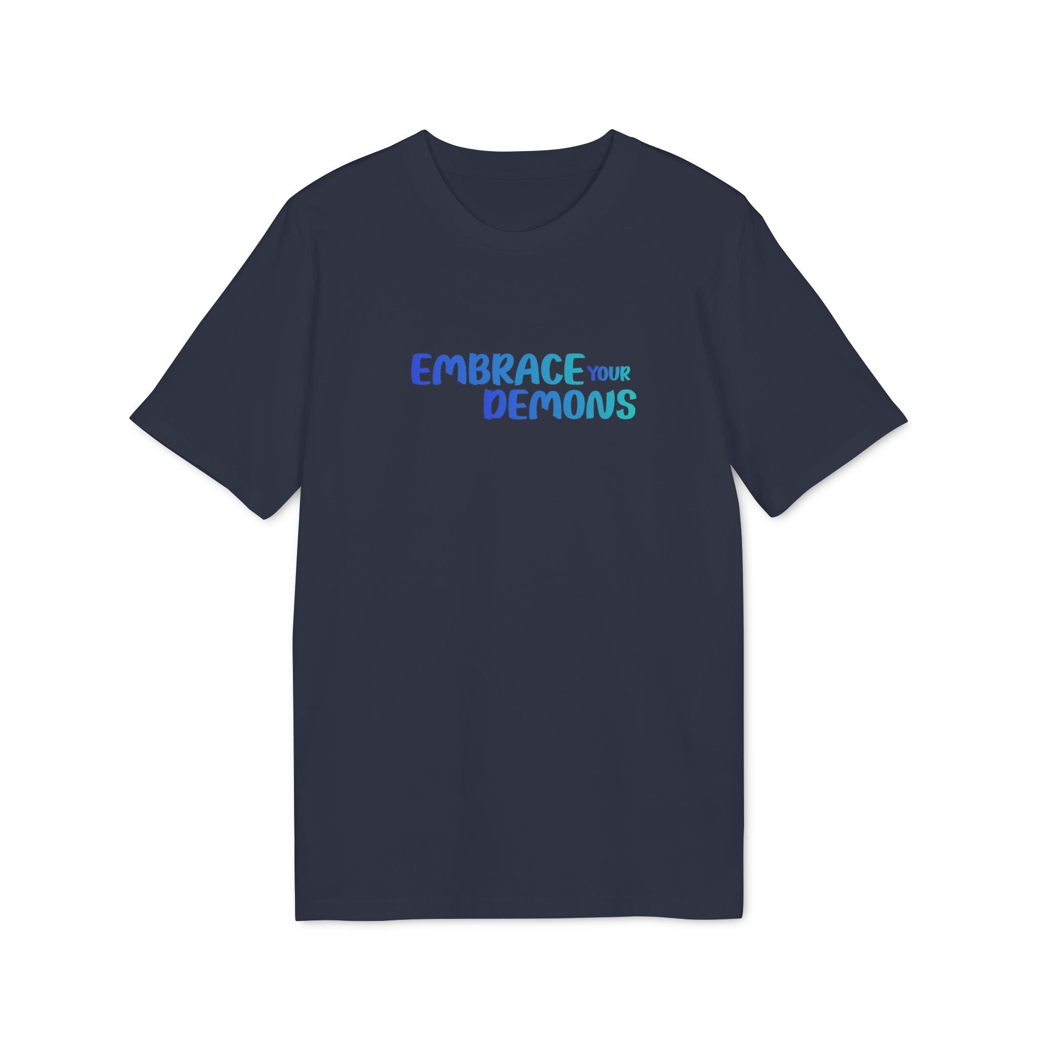 Embrace Your Demons T-Shirt — Cute Blue Fox 'Cold Heart, Warm Soul' Graphic Tee