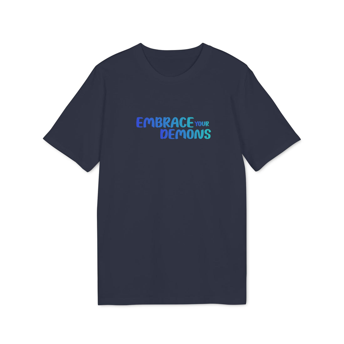 Embrace Your Demons T-Shirt — Cute Blue Fox 'Cold Heart, Warm Soul' Graphic Tee