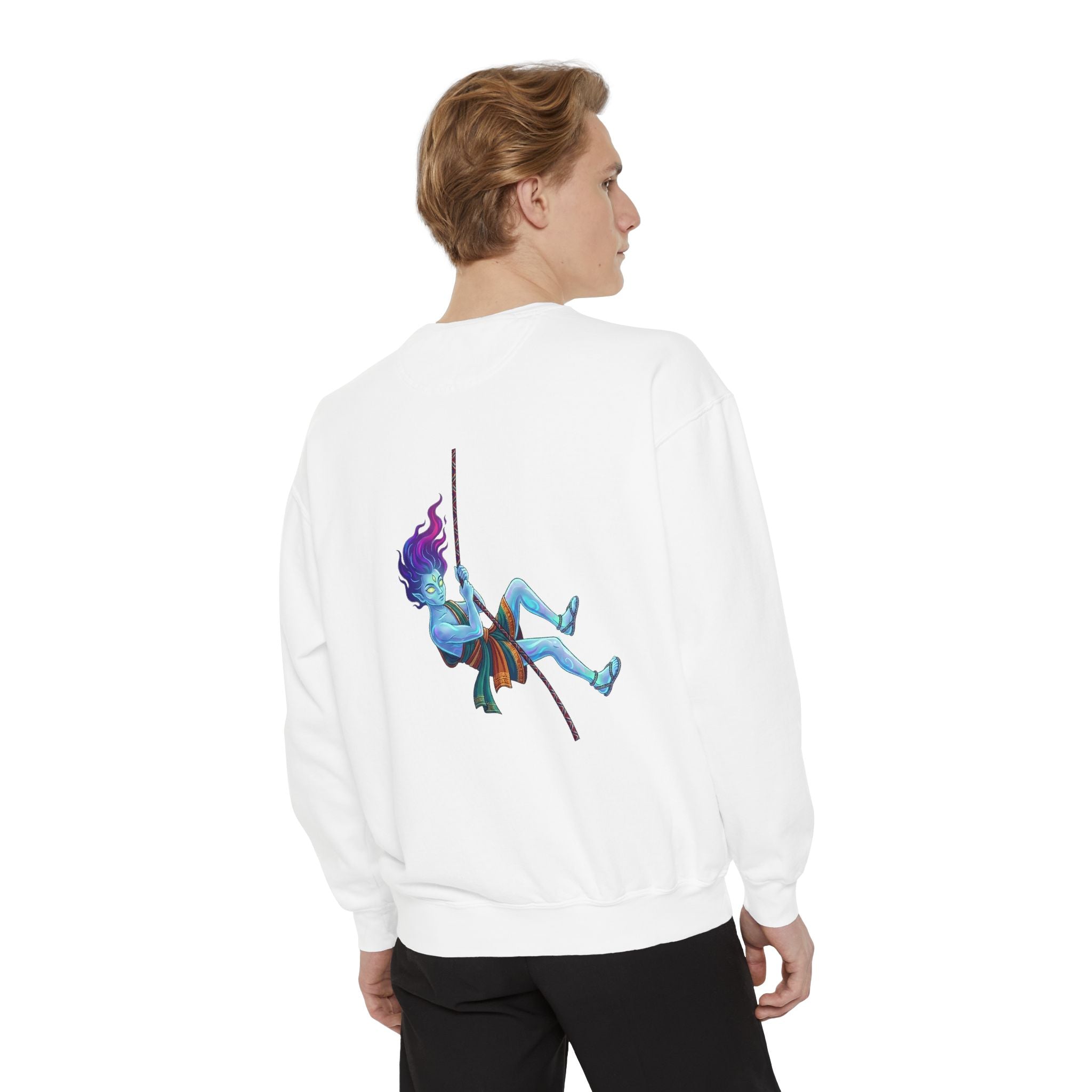 Sweatshirt — "Embrace Your Demons" Demon Climber Graphic Sweatshirt