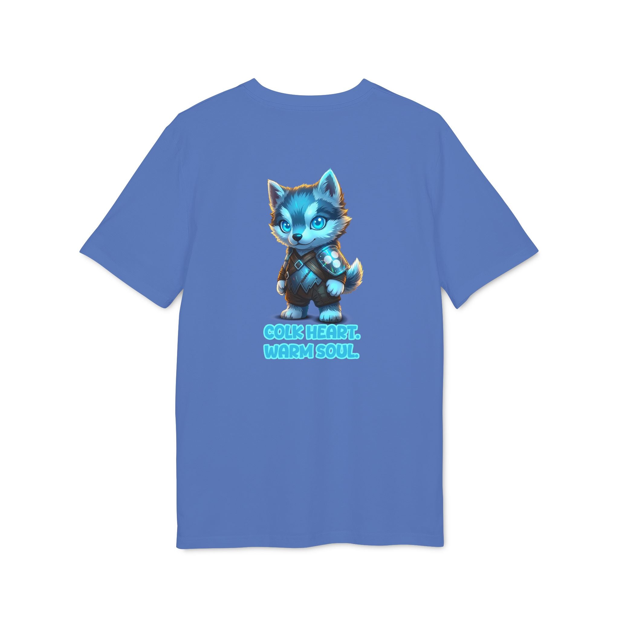 Embrace Your Demons T-Shirt — Cute Blue Fox 'Cold Heart, Warm Soul' Graphic Tee