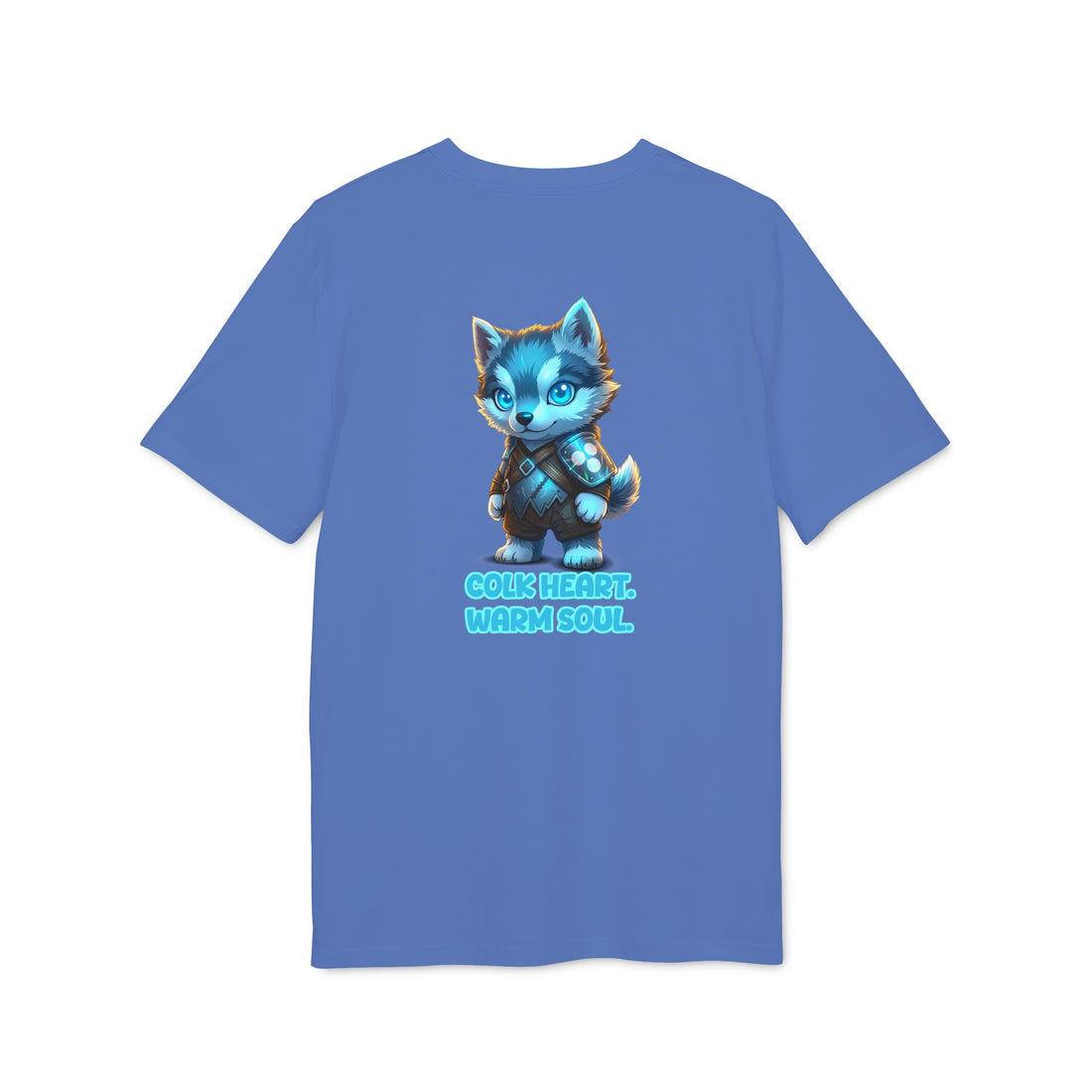 Embrace Your Demons T-Shirt — Cute Blue Fox 'Cold Heart, Warm Soul' Graphic Tee