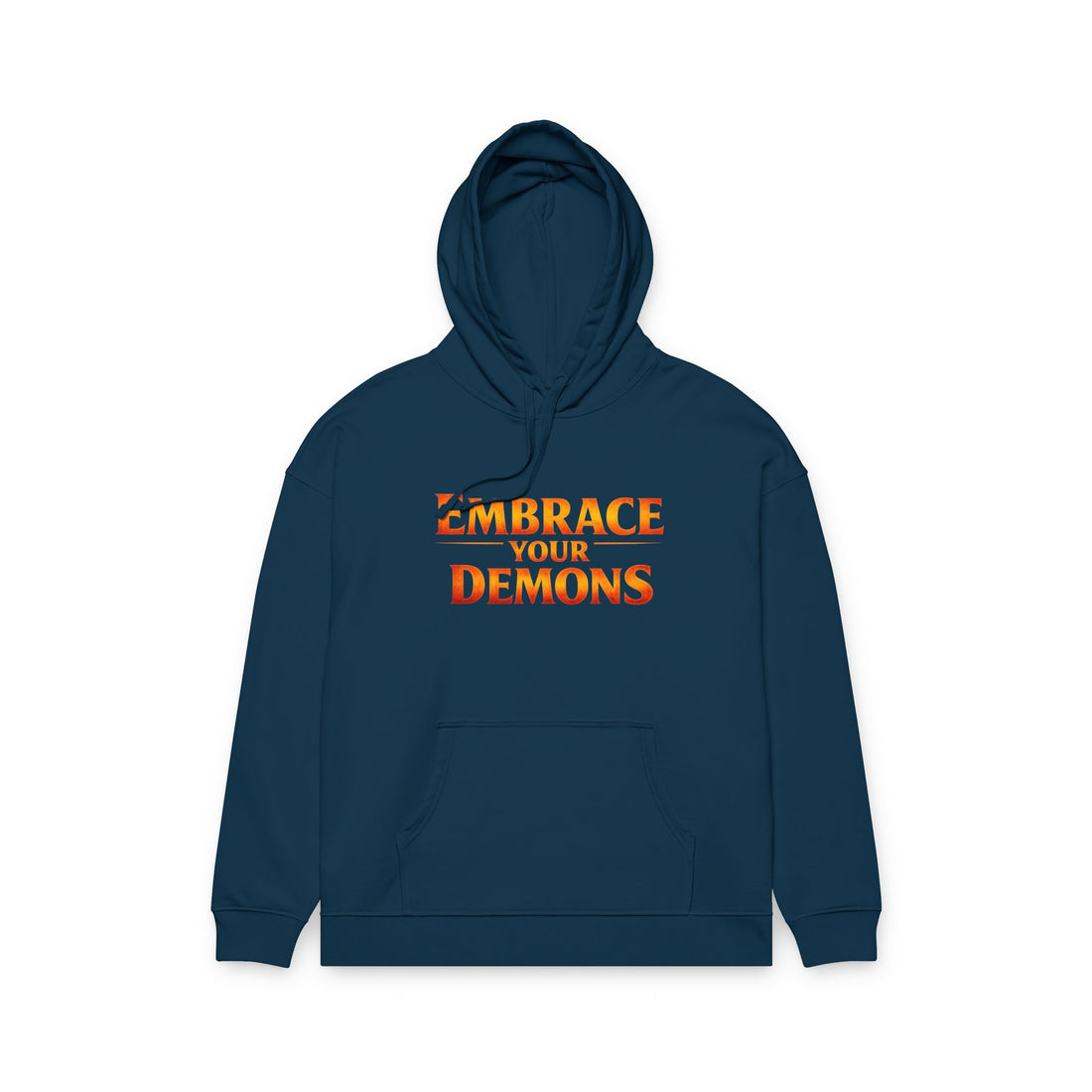 Embrace Your Demons Hoodie — Cute Fiery Demon Graphic Sweatshirt