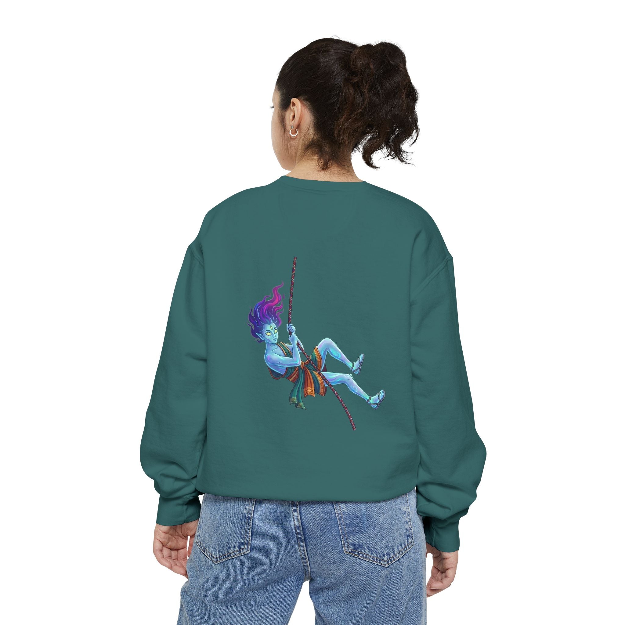 Sweatshirt — "Embrace Your Demons" Demon Climber Graphic Sweatshirt
