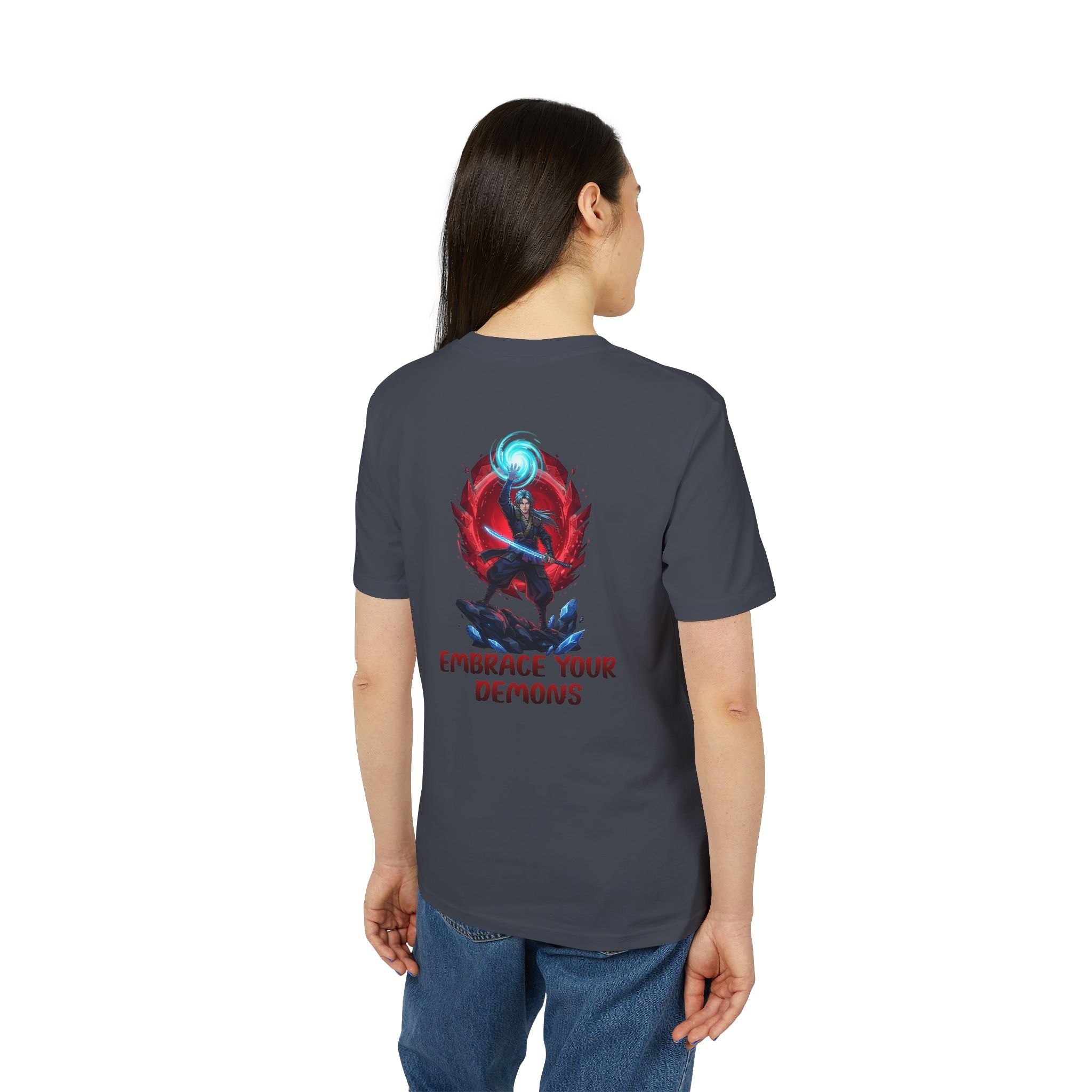 Embrace Your Demons T-Shirt — Gothic Demon Rider Graphic Tee