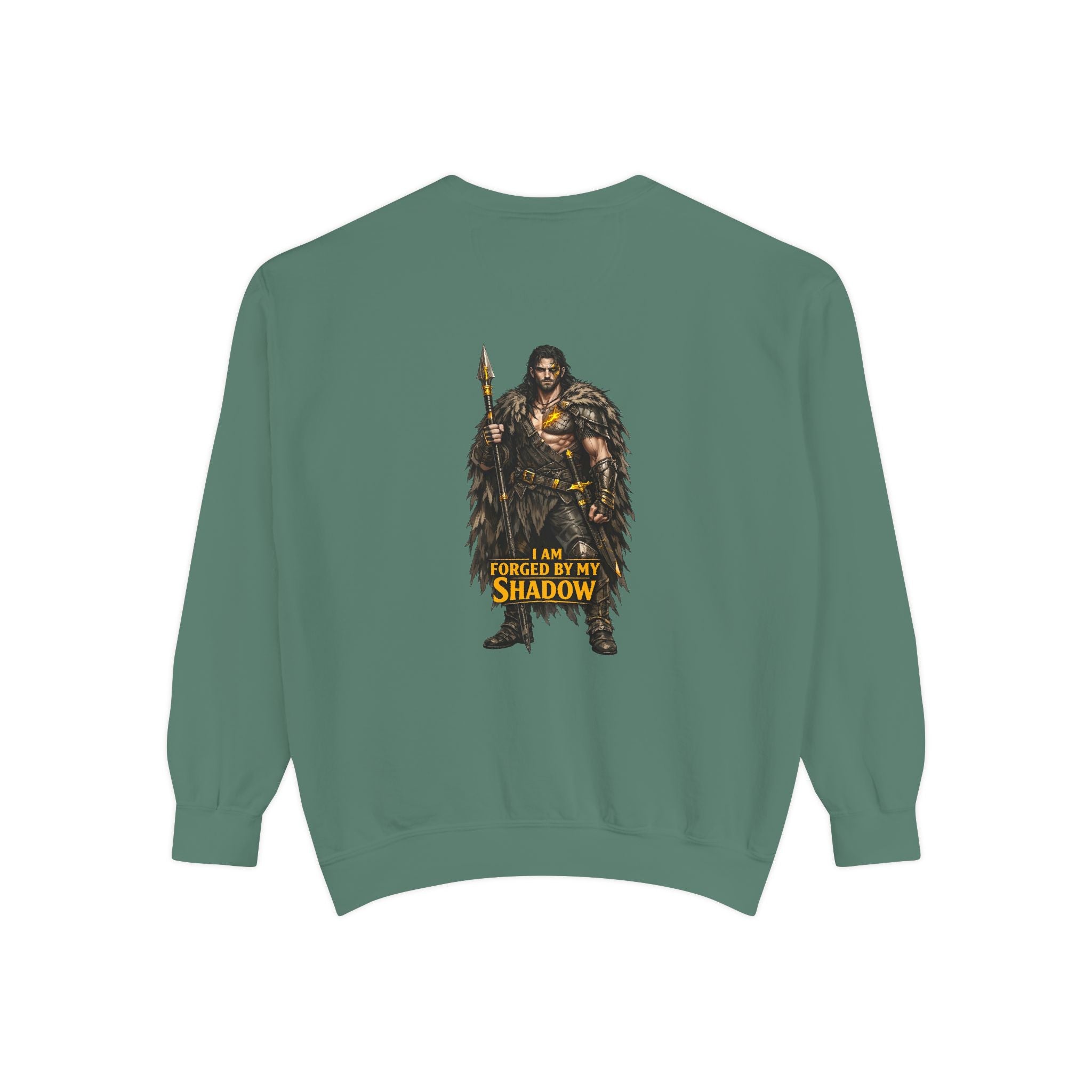 Forged by My Shadow Sweatshirt — Viking Warrior Graphic Crewneck