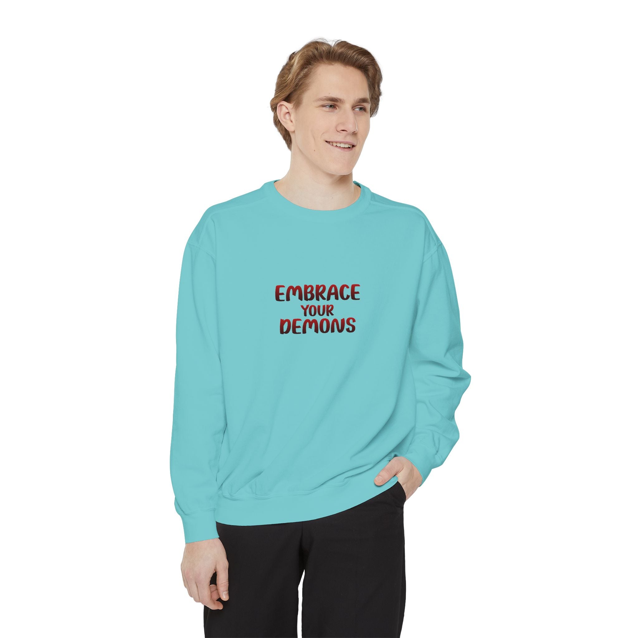 Beautifully Dengerous Unisex Garment-Dyed Sweatshirt