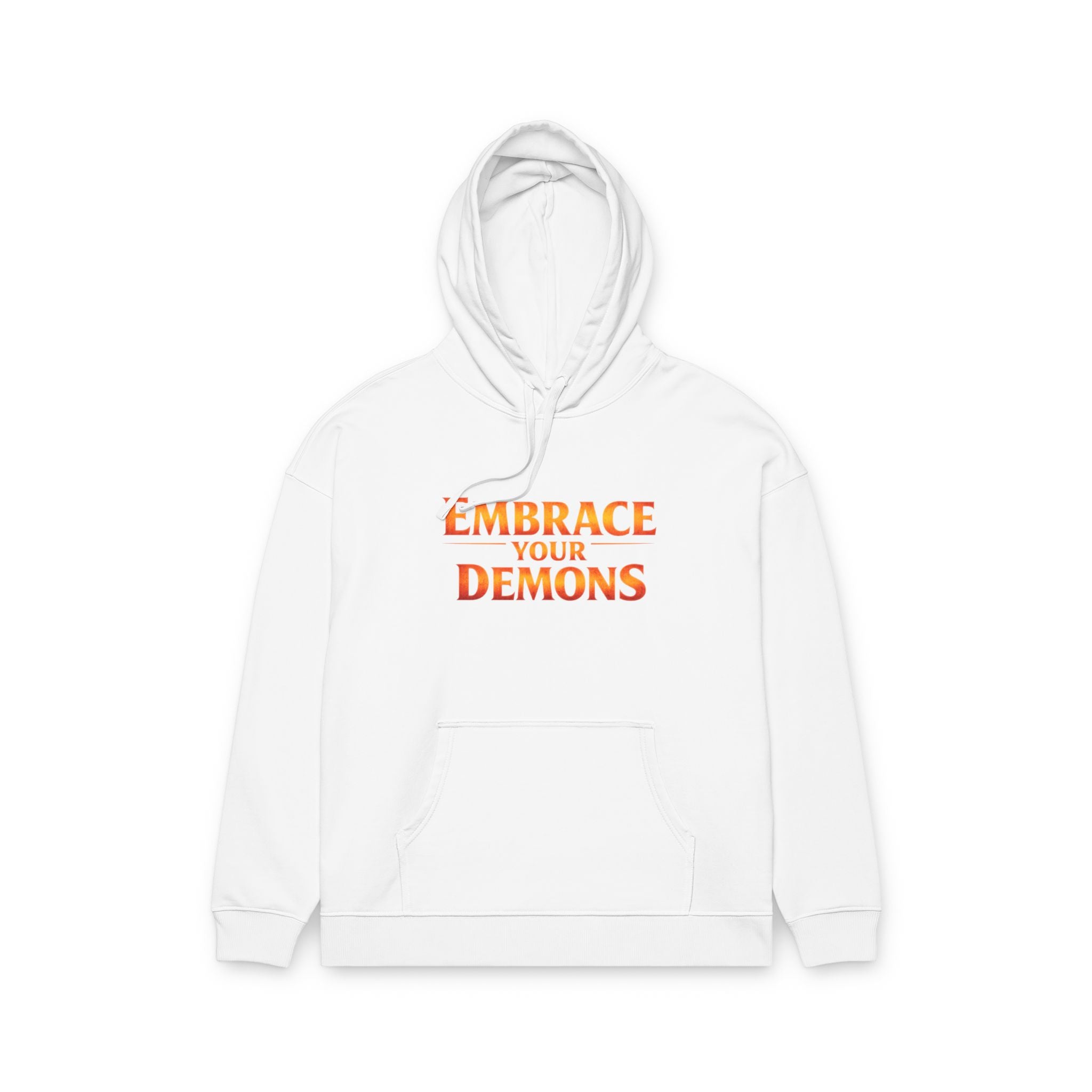 Embrace Your Demons Hoodie — 'Beautifully Dangerous' Graphic Organic Hoodie