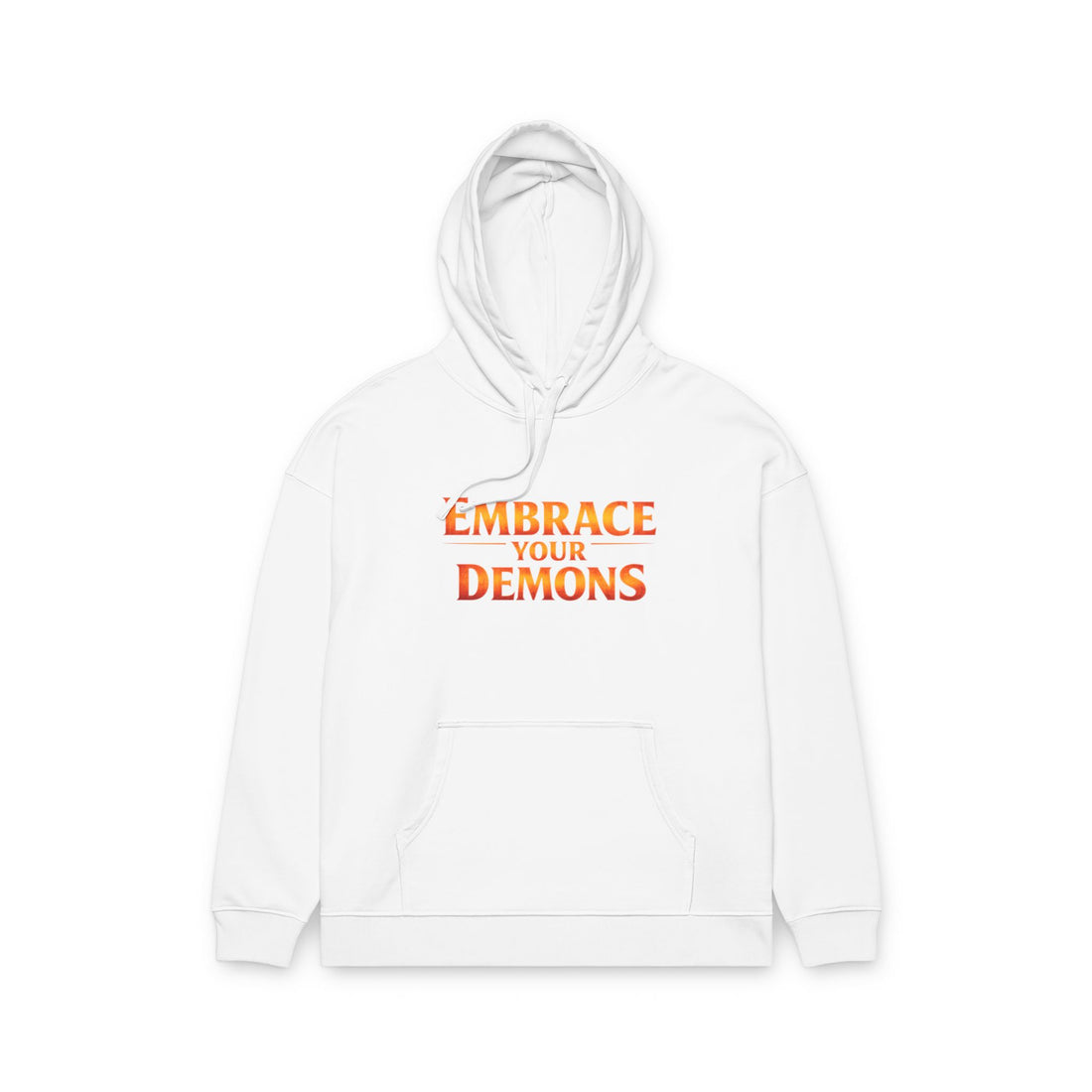 Embrace Your Demons Hoodie — 'Beautifully Dangerous' Graphic Organic Hoodie