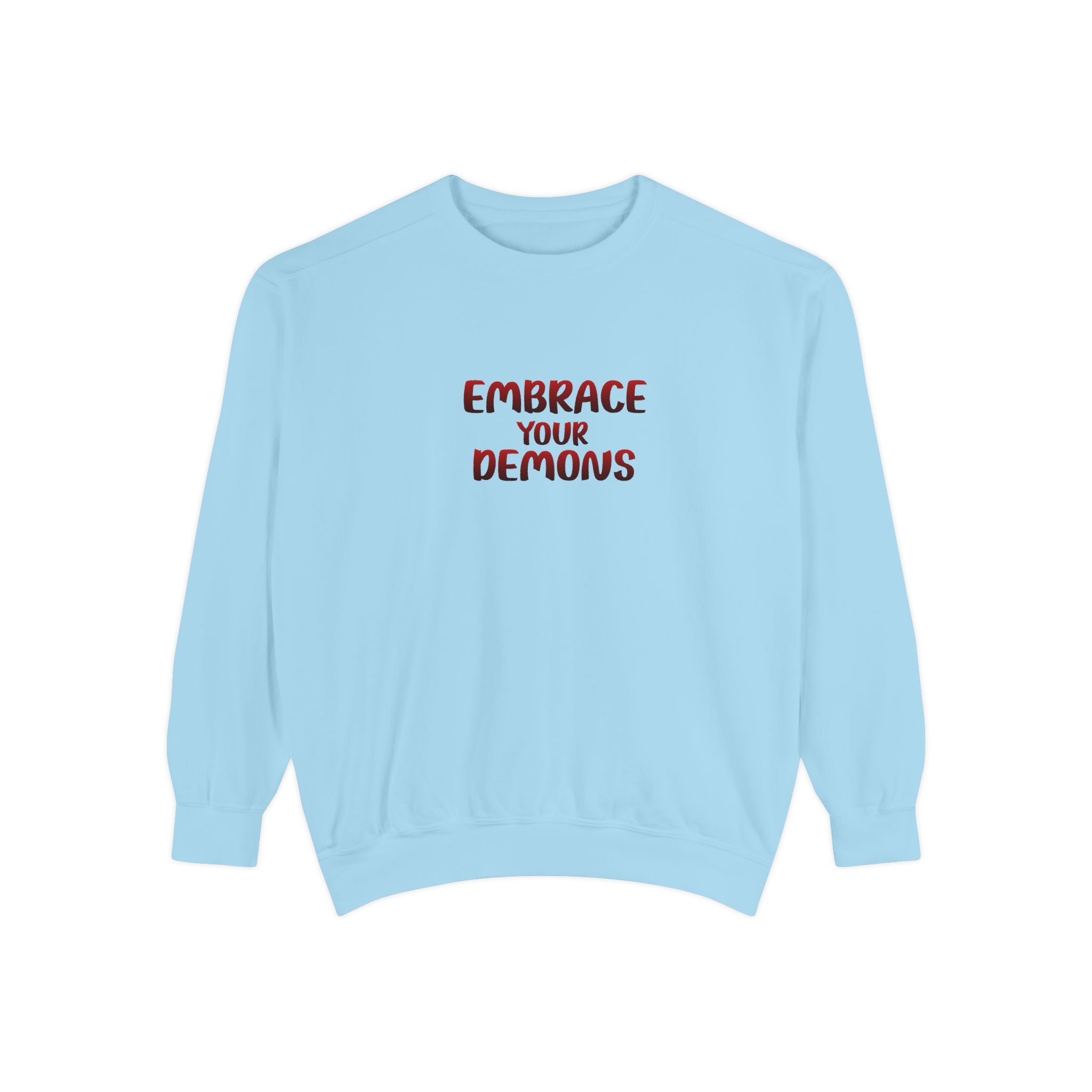 Embrace Your Demons Sweatshirt — Viking Warrior Graphic Crewneck
