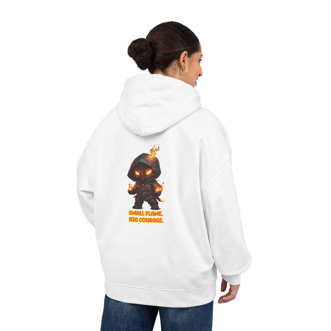 Embrace Your Demons Hoodie — Cute Fiery Demon Graphic Sweatshirt