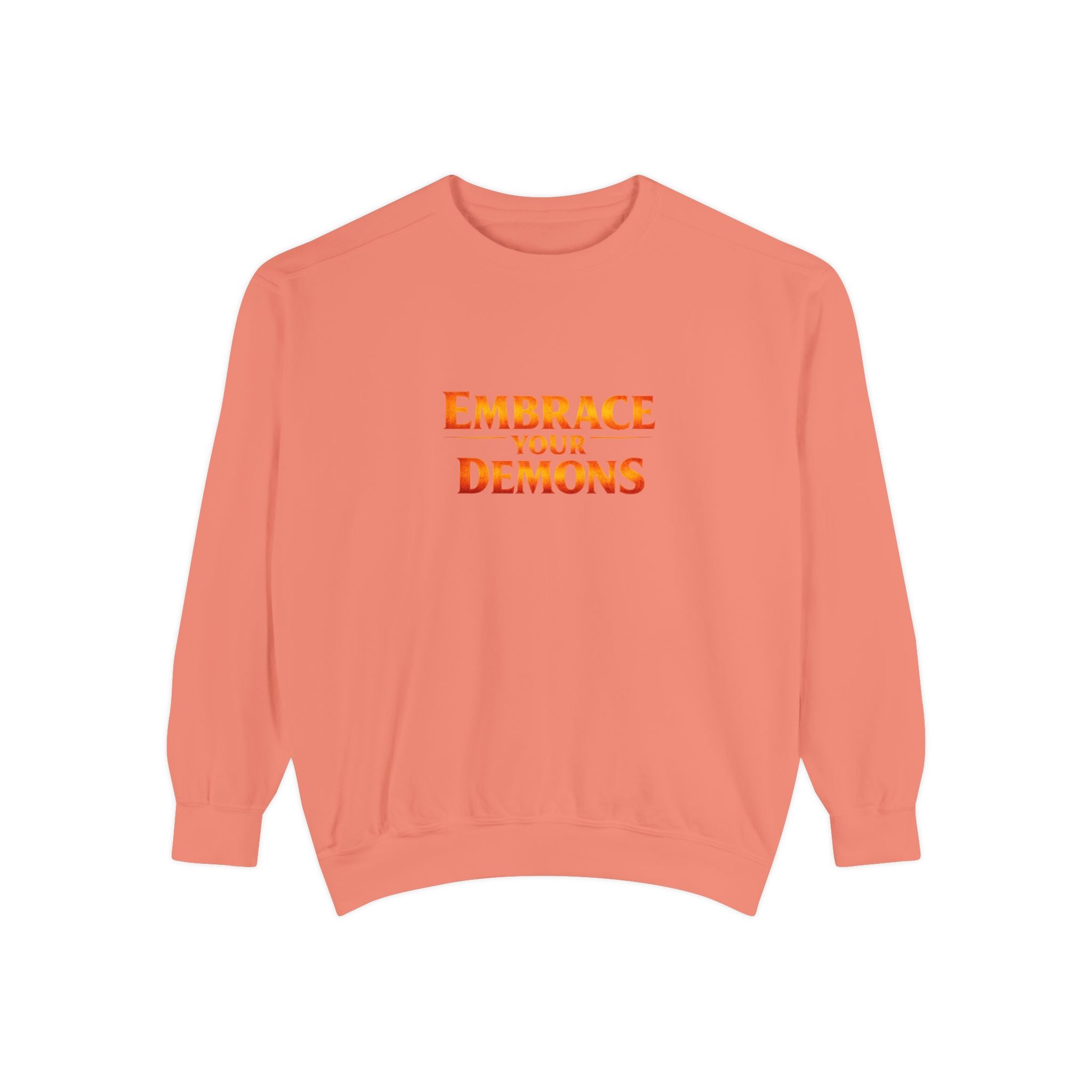 Embrace Your Demons Sweatshirt — Small Flame, Big Courage Graphic Crewneck