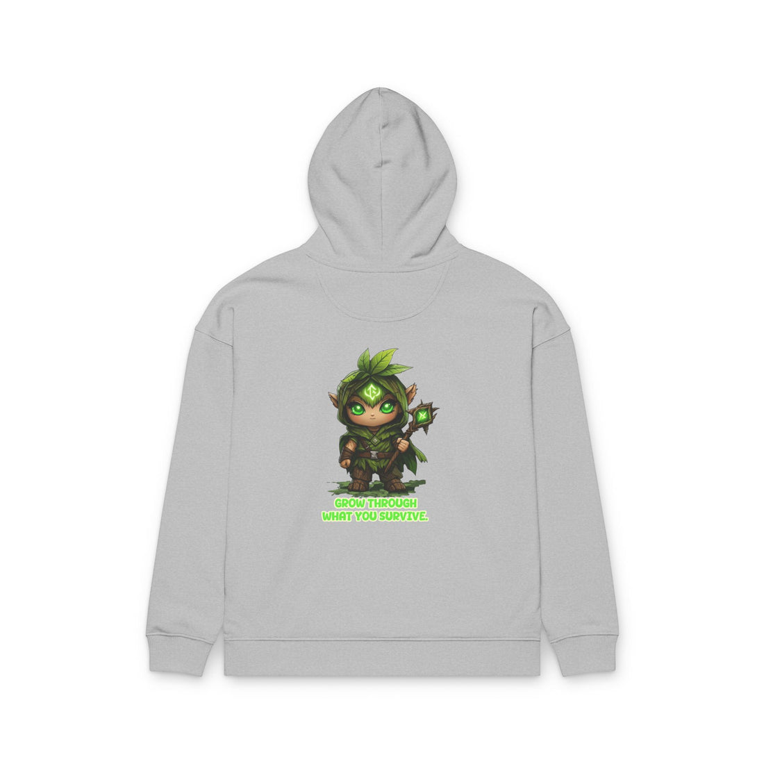 Embrace Your Demons Hoodie — Green Forest Creature Graphic Hoodie