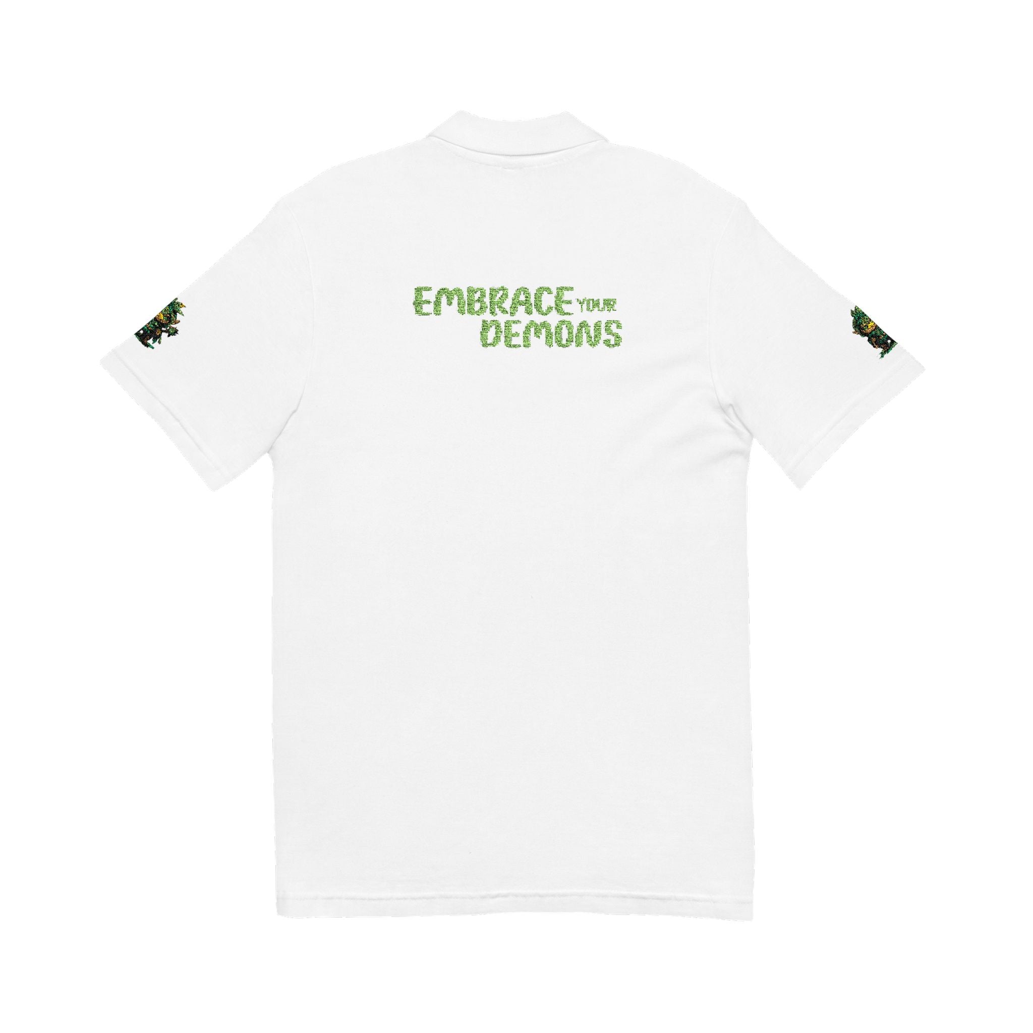 Embrace Your Demons Embroidered 'Forest of Feelings' Polo Shirt