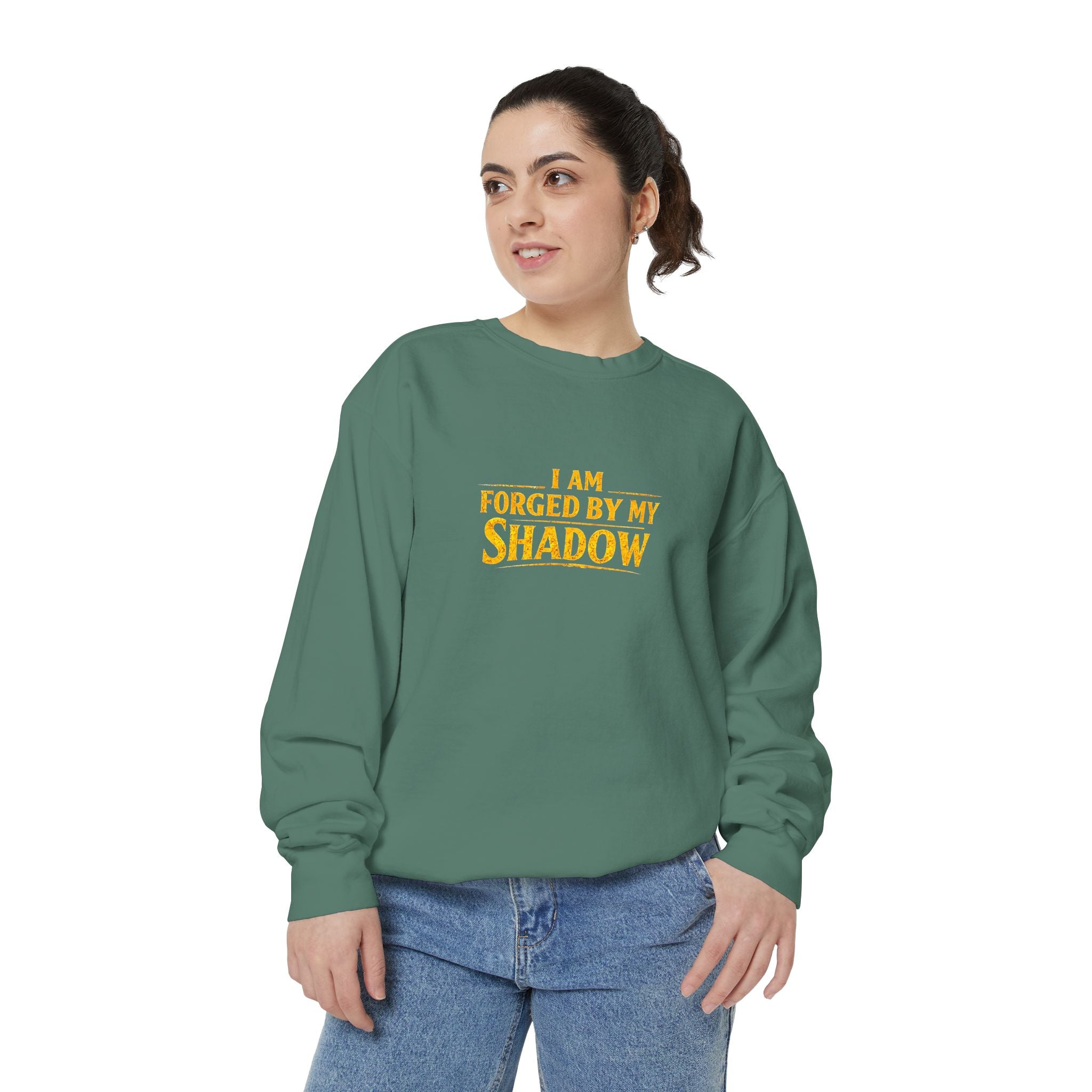 Forged by My Shadow Sweatshirt — Viking Warrior Graphic Crewneck