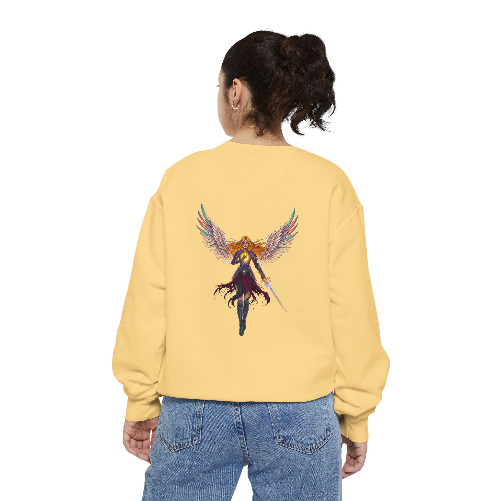 Embrace Your Demons Sweatshirt — Angel Warrior Graphic Crewneck