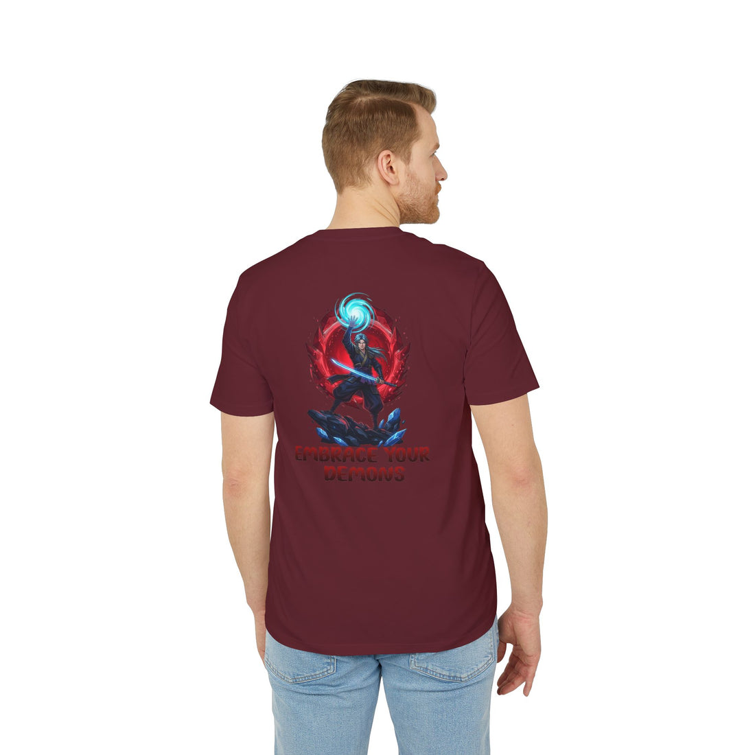 Embrace Your Demons T-Shirt — Gothic Demon Rider Graphic Tee