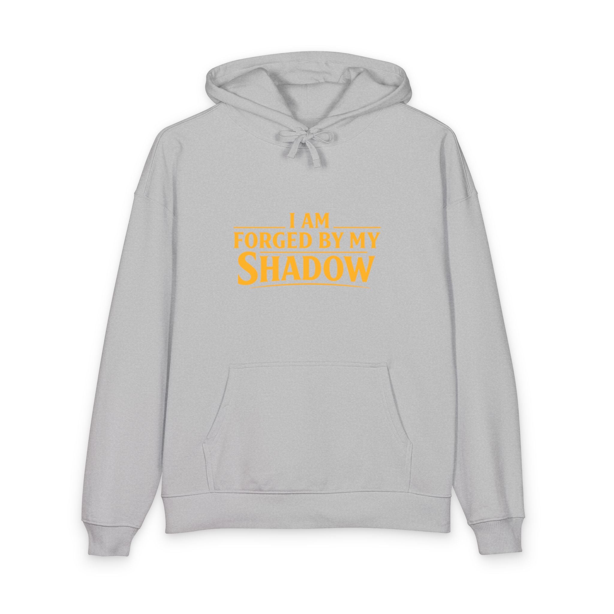 Angel Knight Hoodie — “I Am Forged by My Shadow” Graphic Pullover