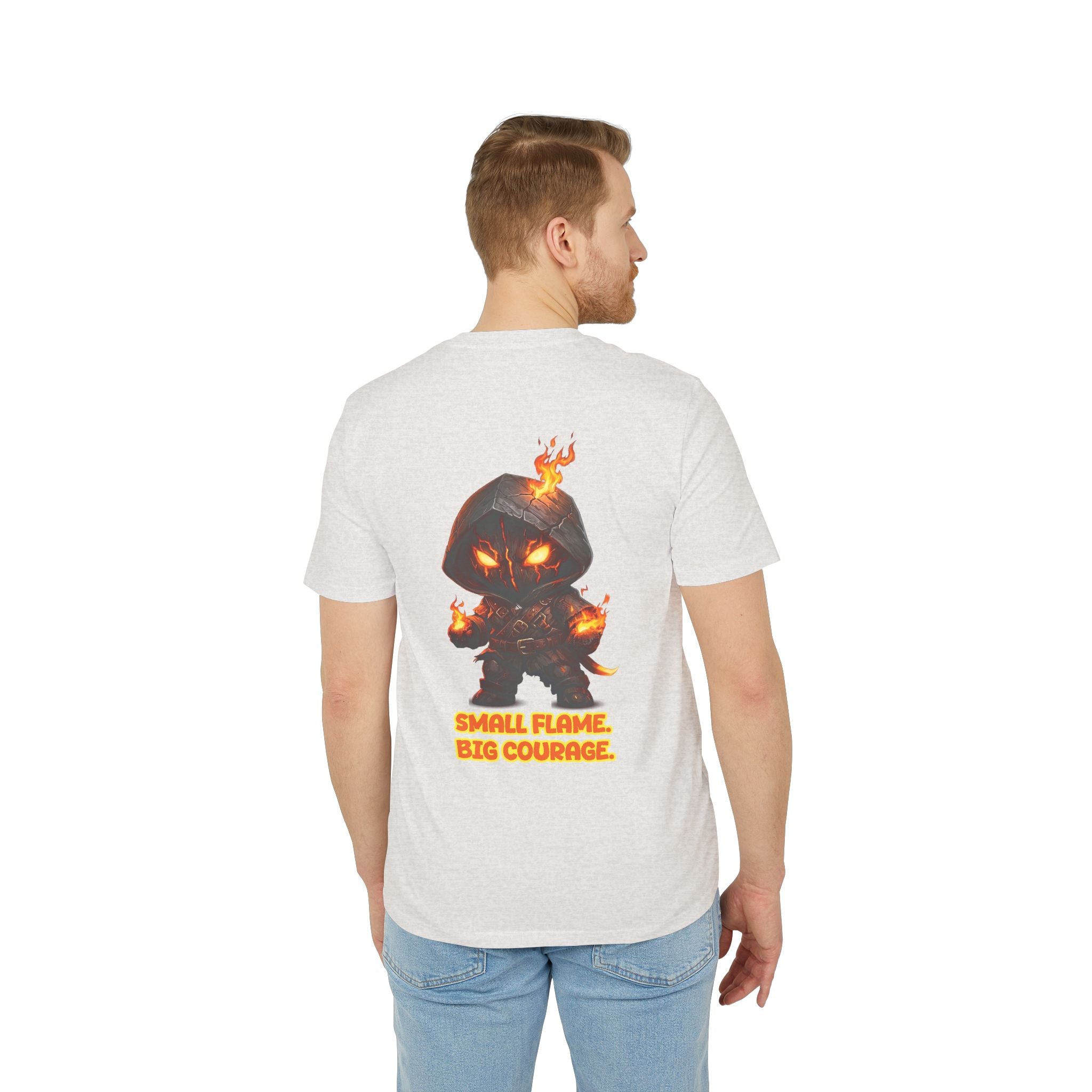 Embrace Your Demons T-Shirt — Small Flame Big Courage Graphic Tee