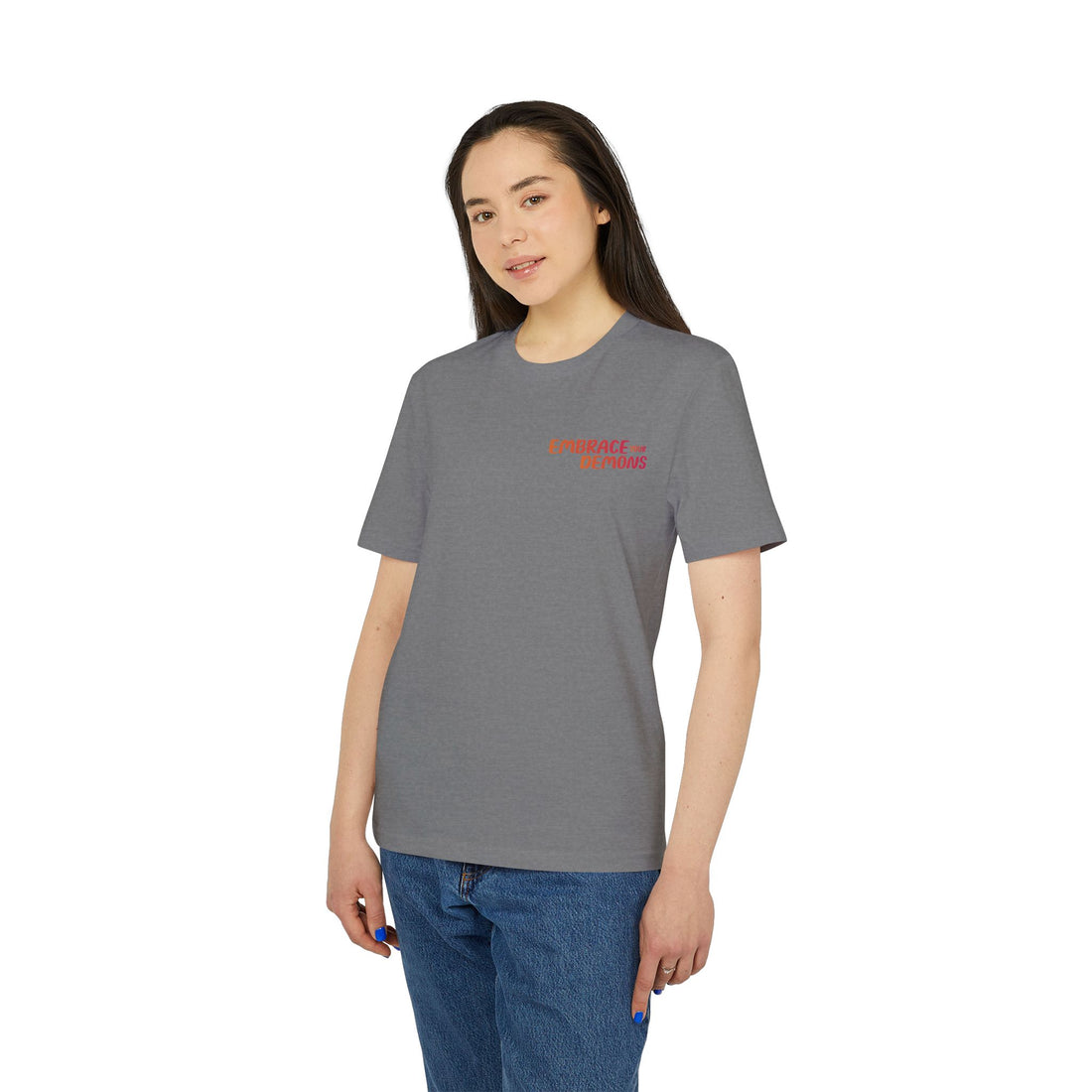 Embrace Your Demons T-Shirt — Gothic Demon Rider Graphic Tee