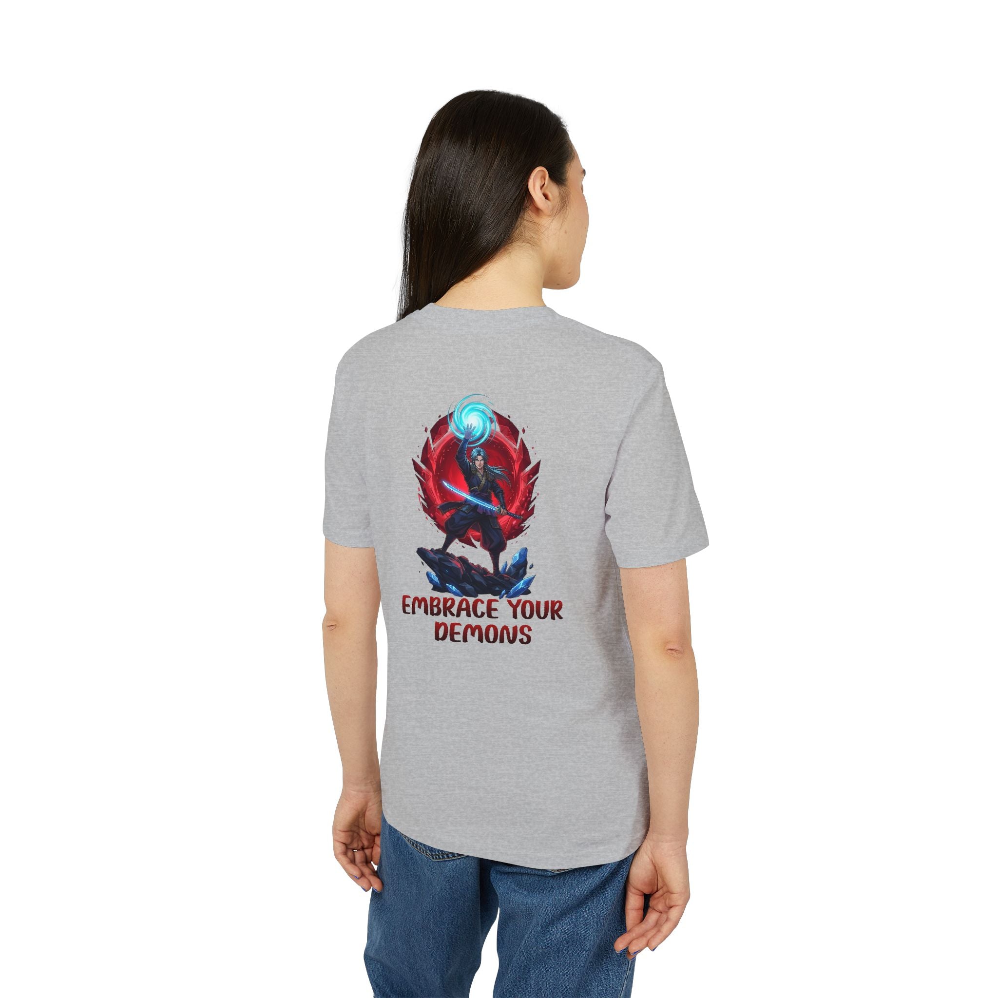 Embrace Your Demons T-Shirt — Gothic Demon Rider Graphic Tee