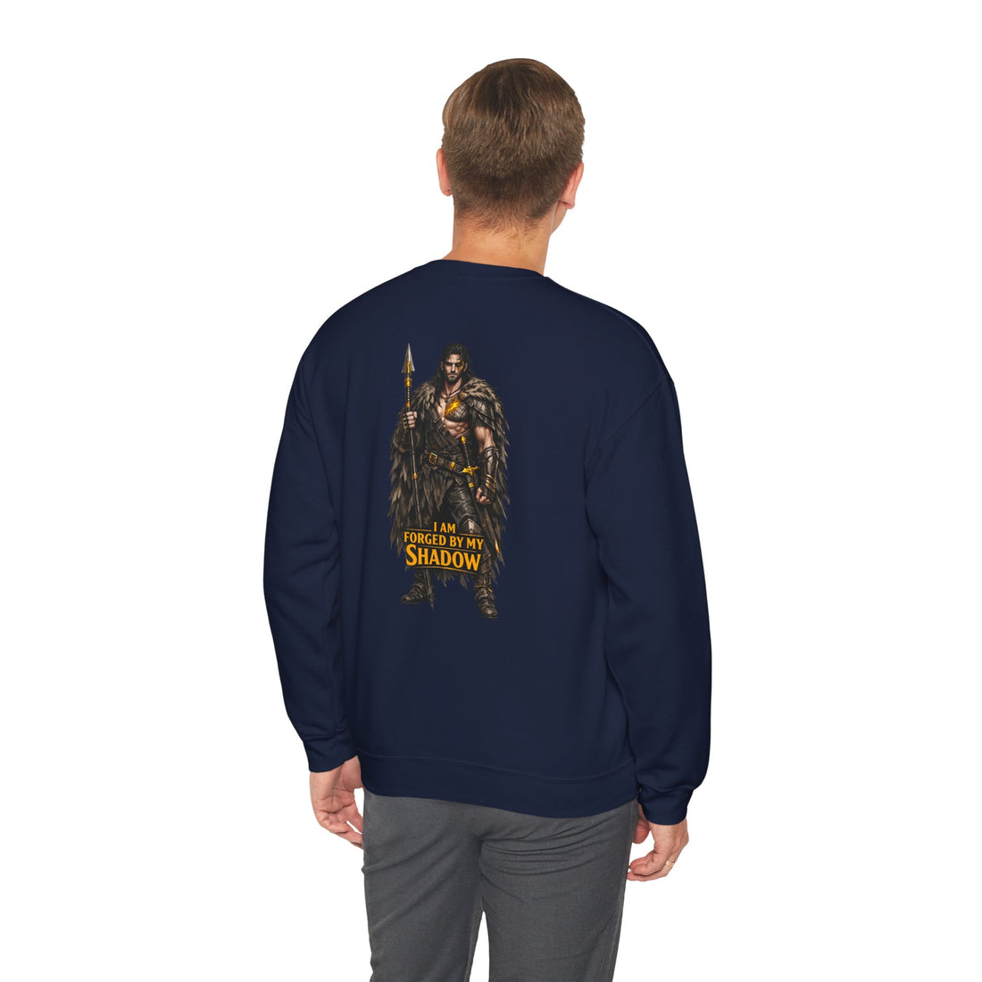 Embrace Your Demons Crewneck Sweatshirt Fantasy Warrior Graphic