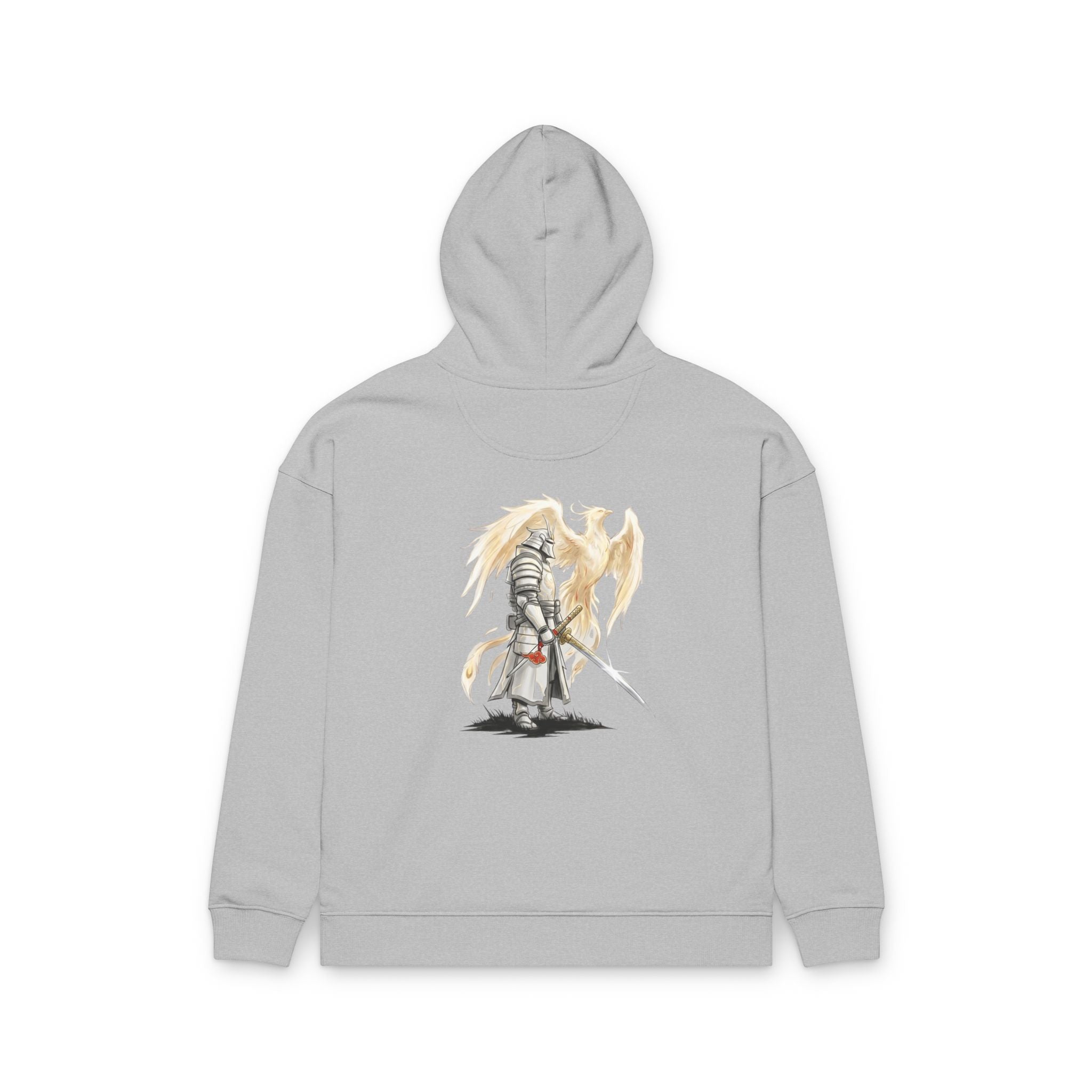 Angel Knight Hoodie — “I Am Forged by My Shadow” Graphic Pullover