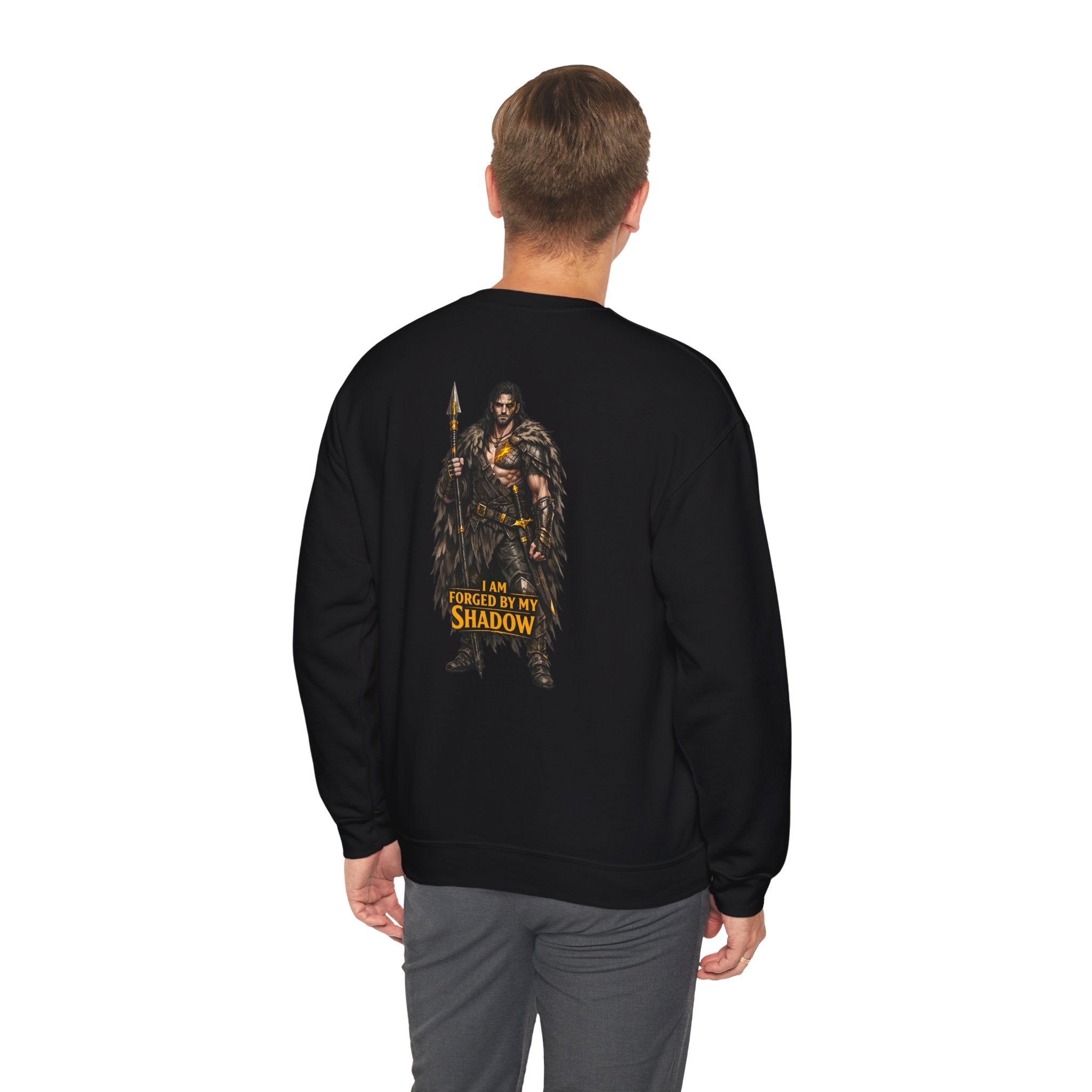 Embrace Your Demons Crewneck Sweatshirt Fantasy Warrior Graphic