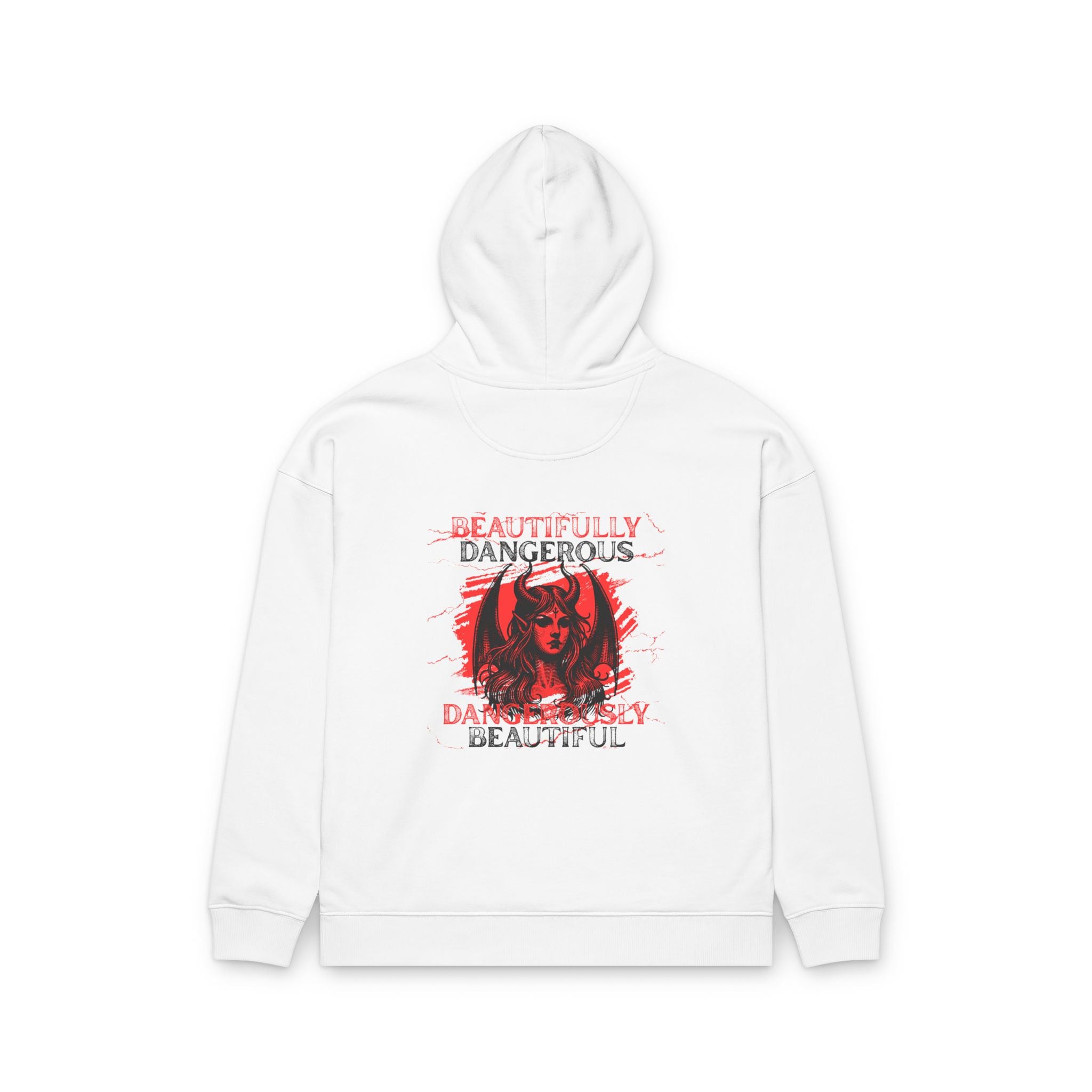Embrace Your Demons Hoodie — 'Beautifully Dangerous' Graphic Organic Hoodie