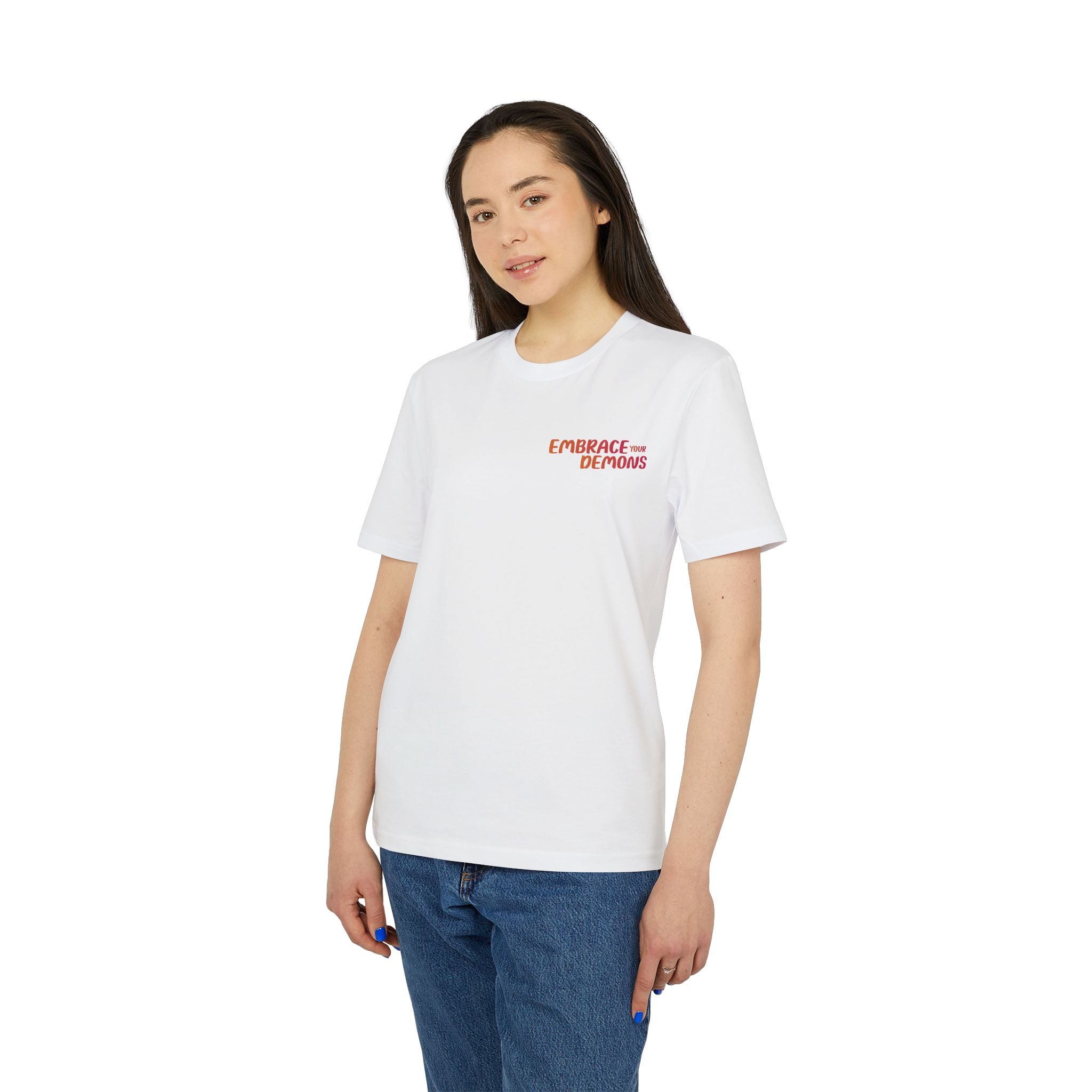Embrace Your Demons T-Shirt — Gothic Demon Rider Graphic Tee