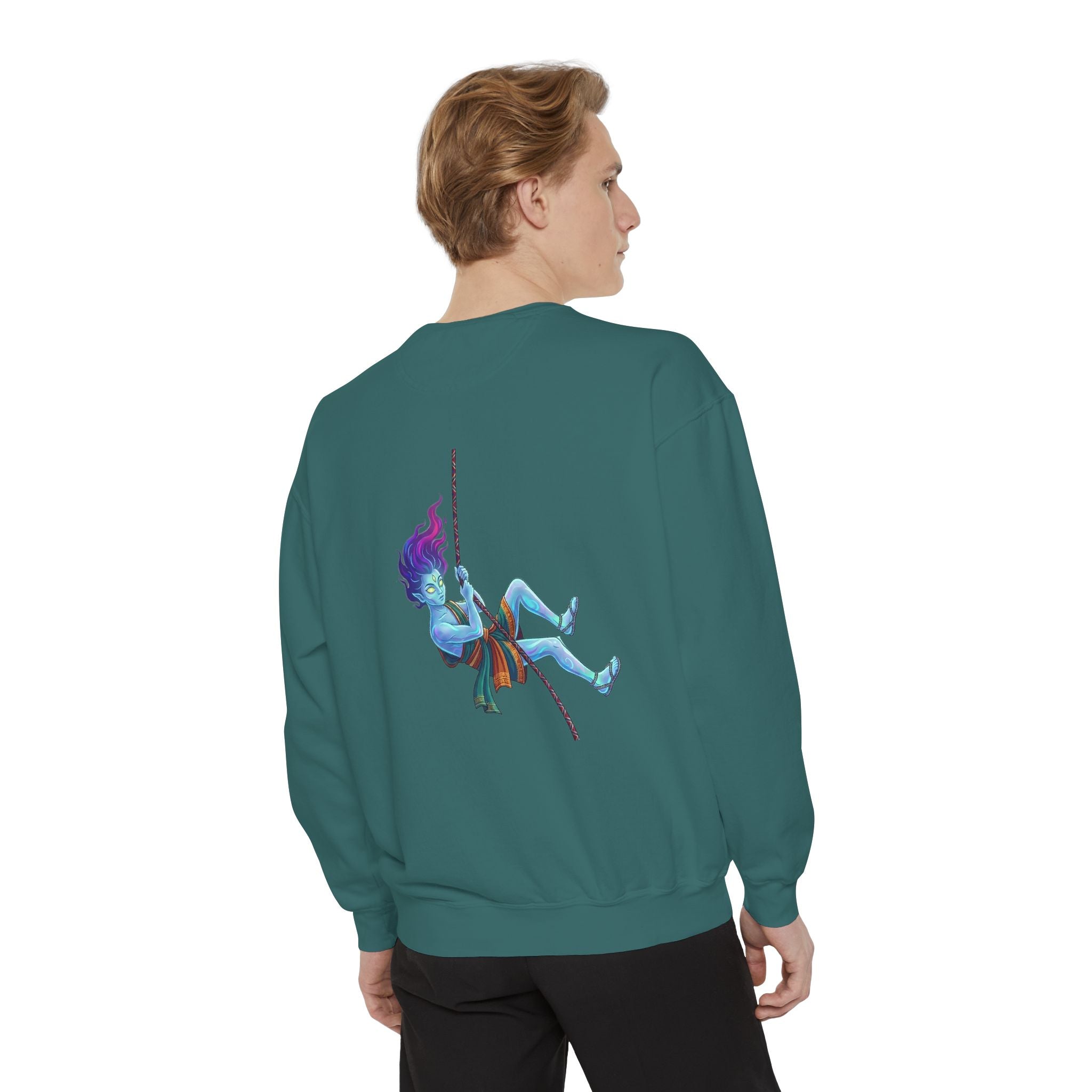 Sweatshirt — "Embrace Your Demons" Demon Climber Graphic Sweatshirt