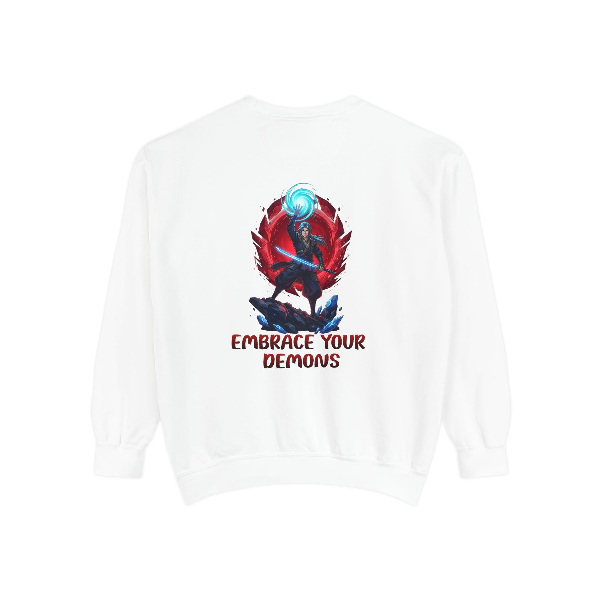 Embrace Your Demons Sweatshirt — Spiritual Fox Art Crewneck