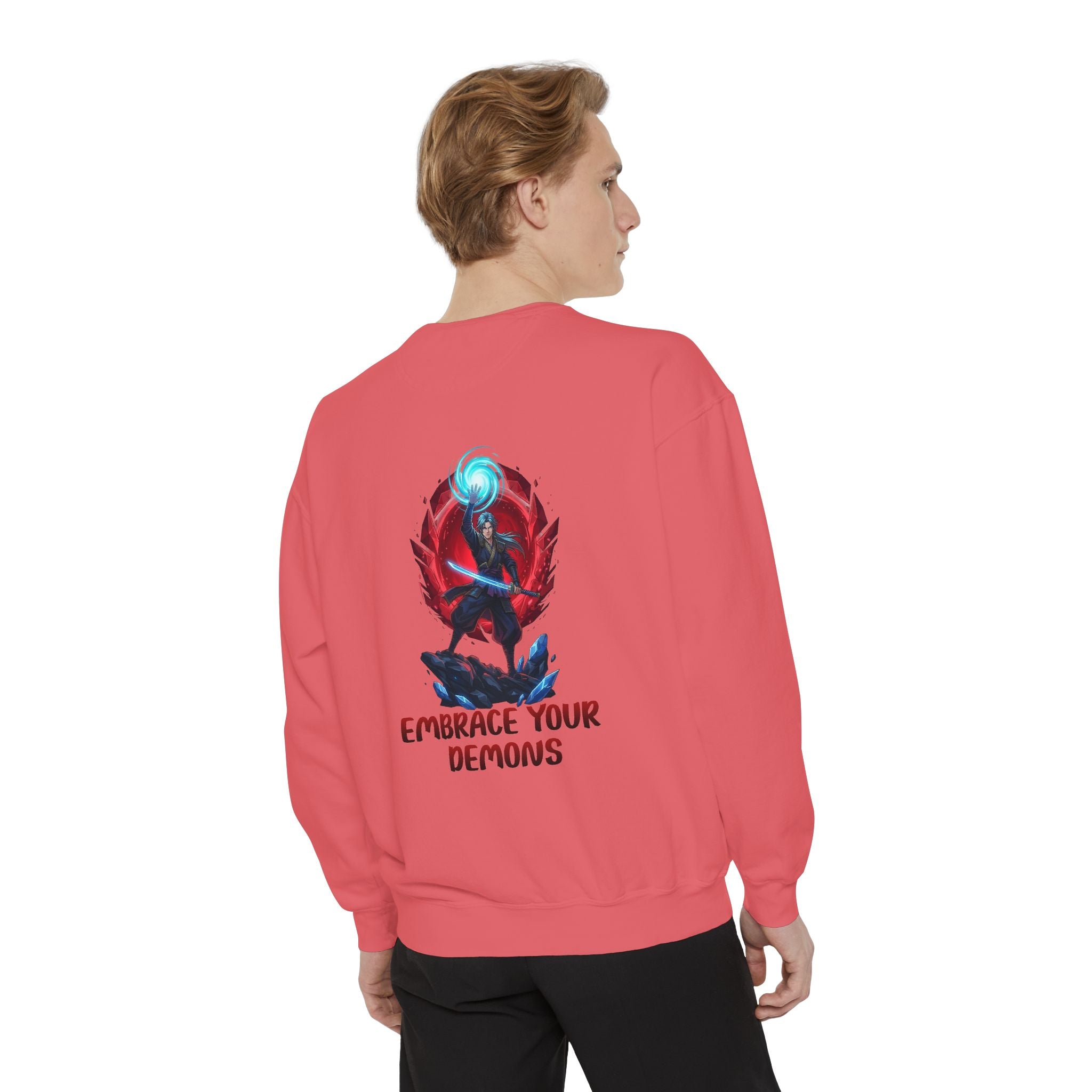 Embrace Your Demons Sweatshirt — Spiritual Fox Art Crewneck