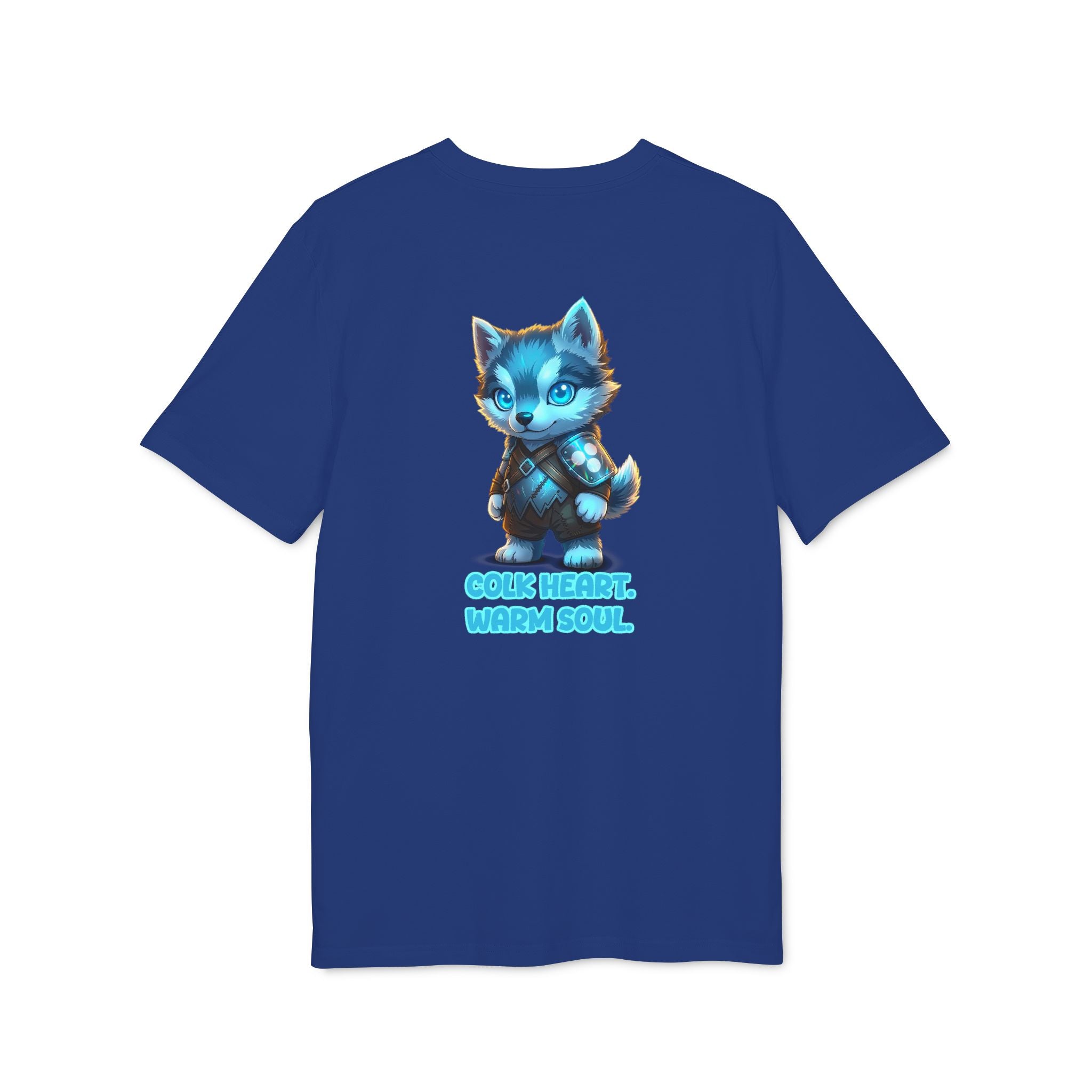 Embrace Your Demons T-Shirt — Cute Blue Fox 'Cold Heart, Warm Soul' Graphic Tee
