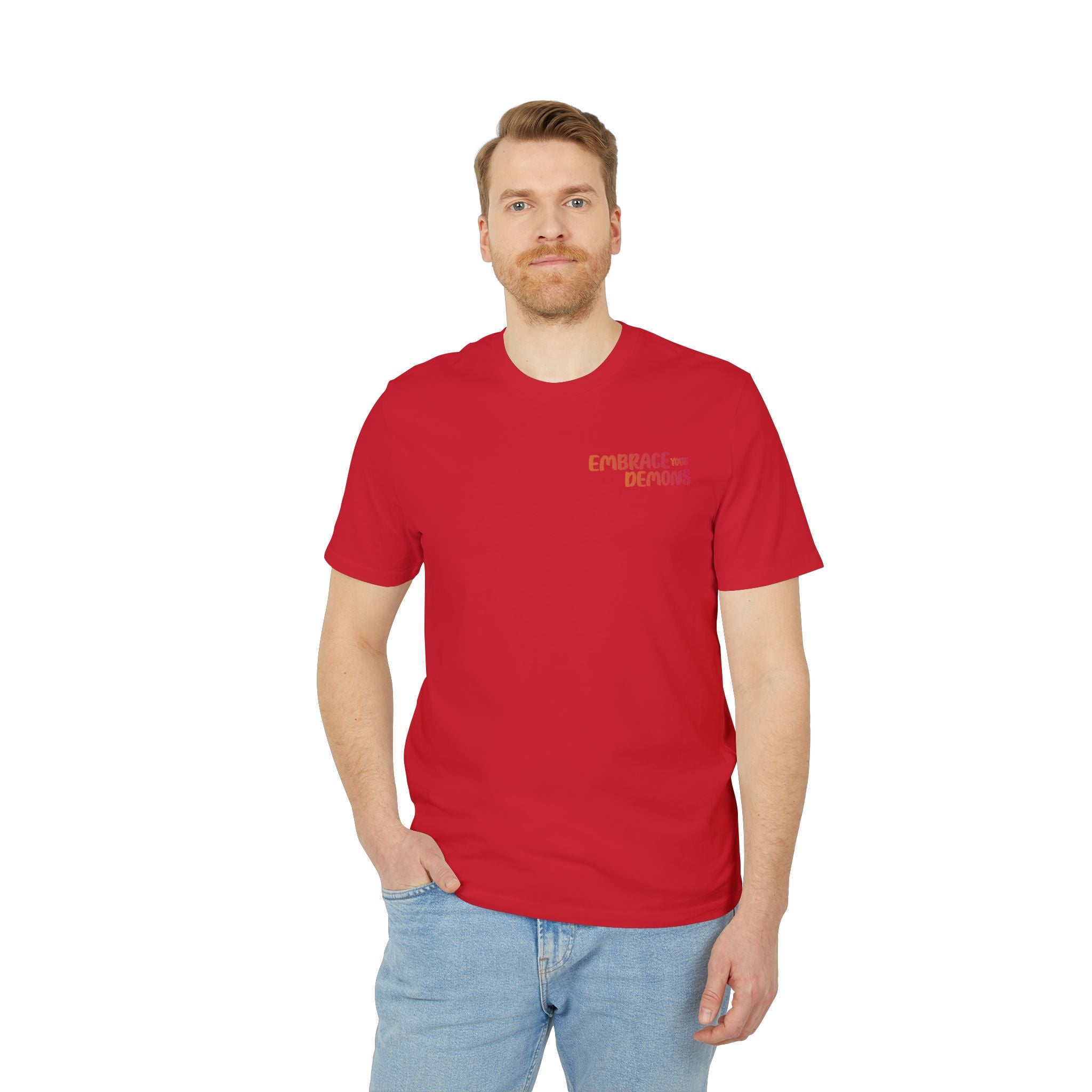 Embrace Your Demons T-Shirt — Gothic Demon Rider Graphic Tee