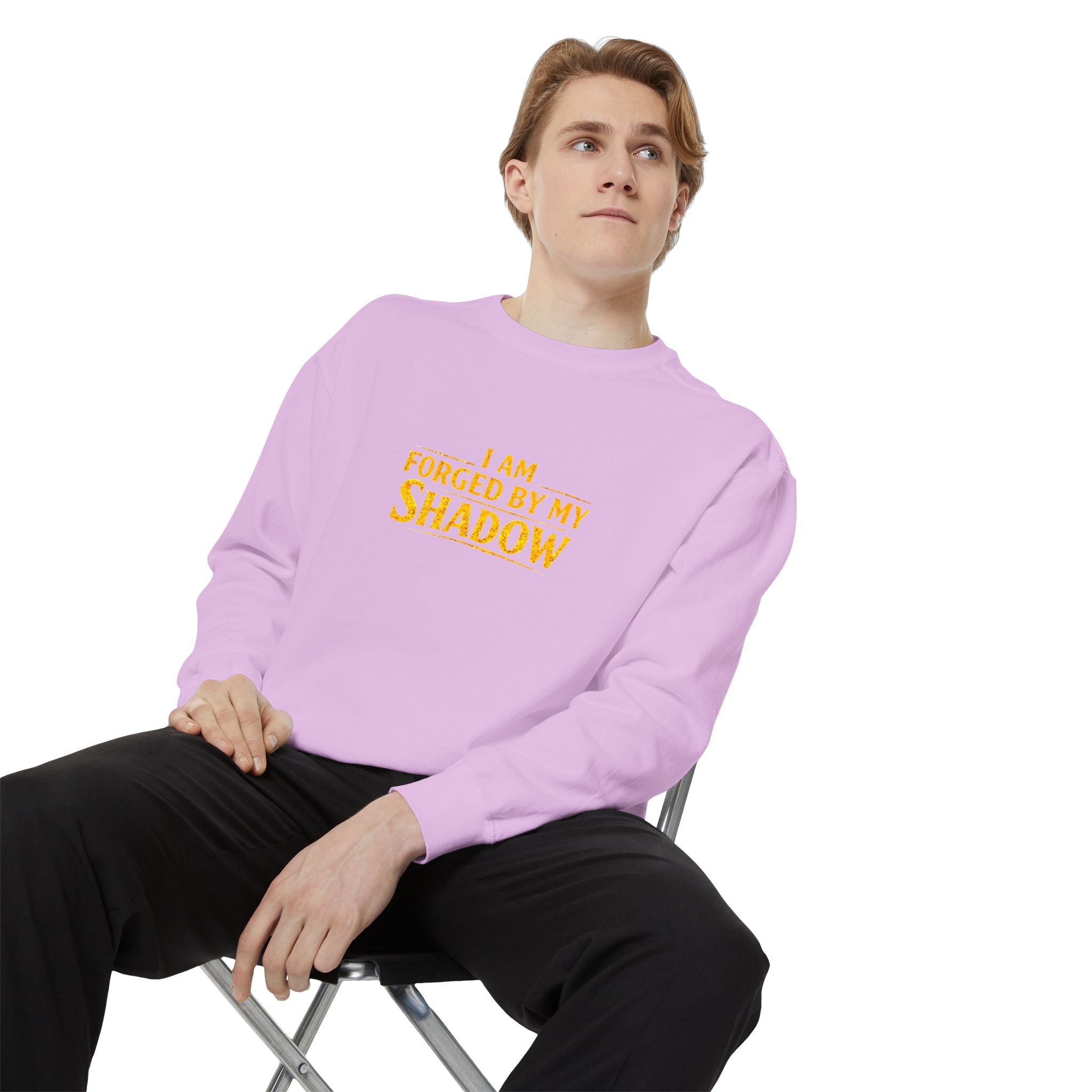 Forged by My Shadow Sweatshirt — Viking Warrior Graphic Crewneck