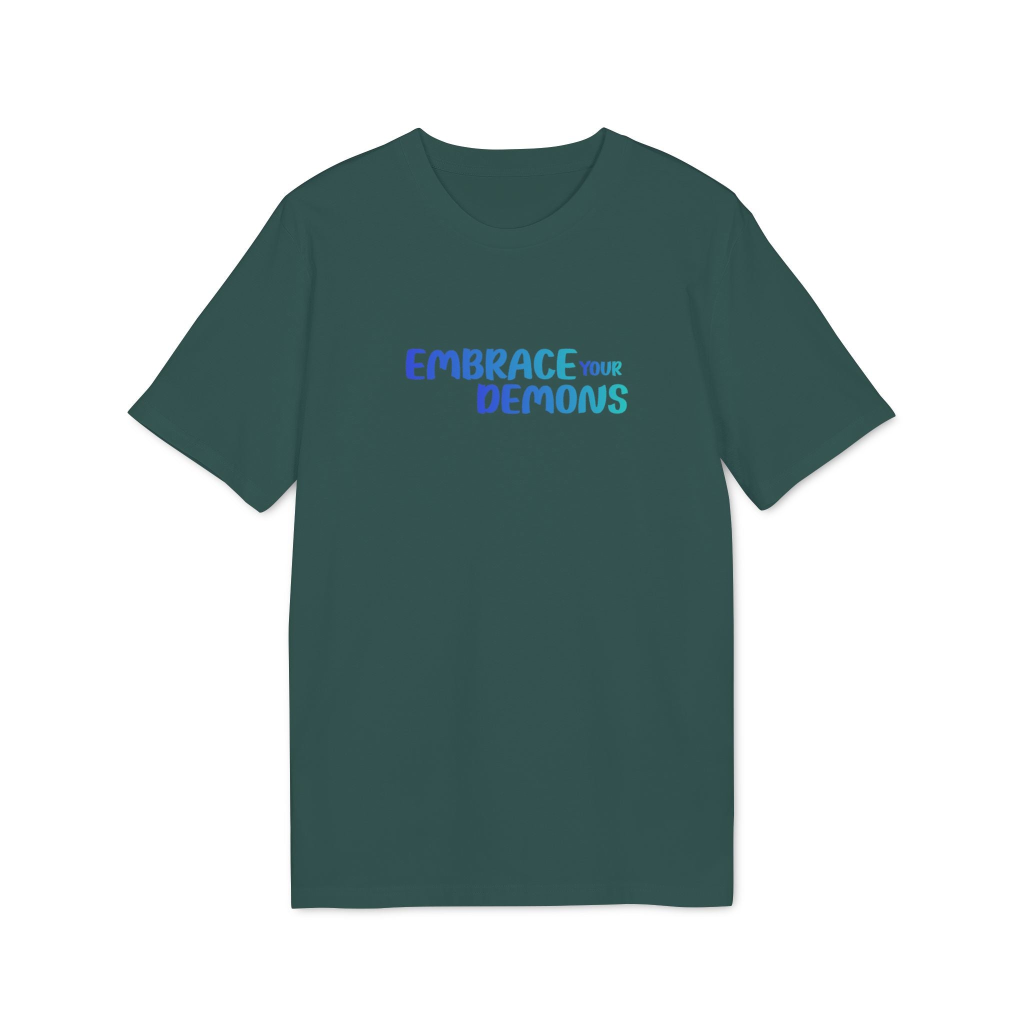 Embrace Your Demons T-Shirt — Cute Blue Fox 'Cold Heart, Warm Soul' Graphic Tee