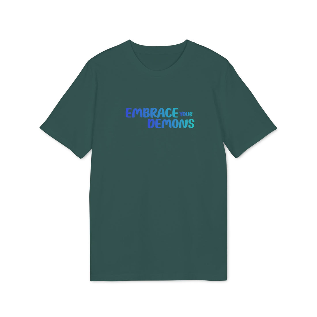 Embrace Your Demons T-Shirt — Cute Blue Fox 'Cold Heart, Warm Soul' Graphic Tee