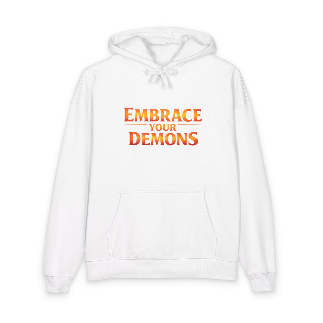 Embrace Your Demons Hoodie — 'Beautifully Dangerous' Graphic Organic Hoodie