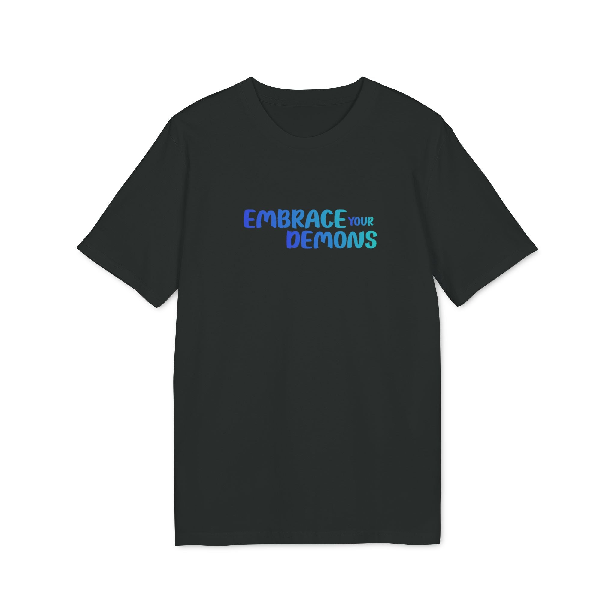 Embrace Your Demons T-Shirt — Cute Blue Fox 'Cold Heart, Warm Soul' Graphic Tee
