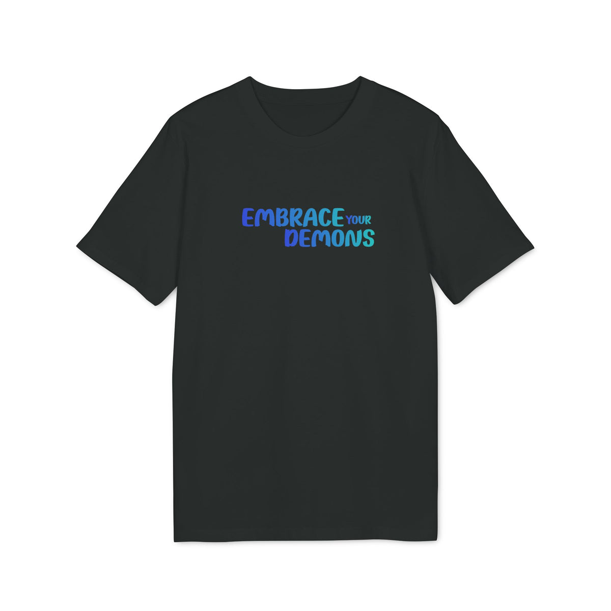 Embrace Your Demons T-Shirt — Cute Blue Fox 'Cold Heart, Warm Soul' Graphic Tee