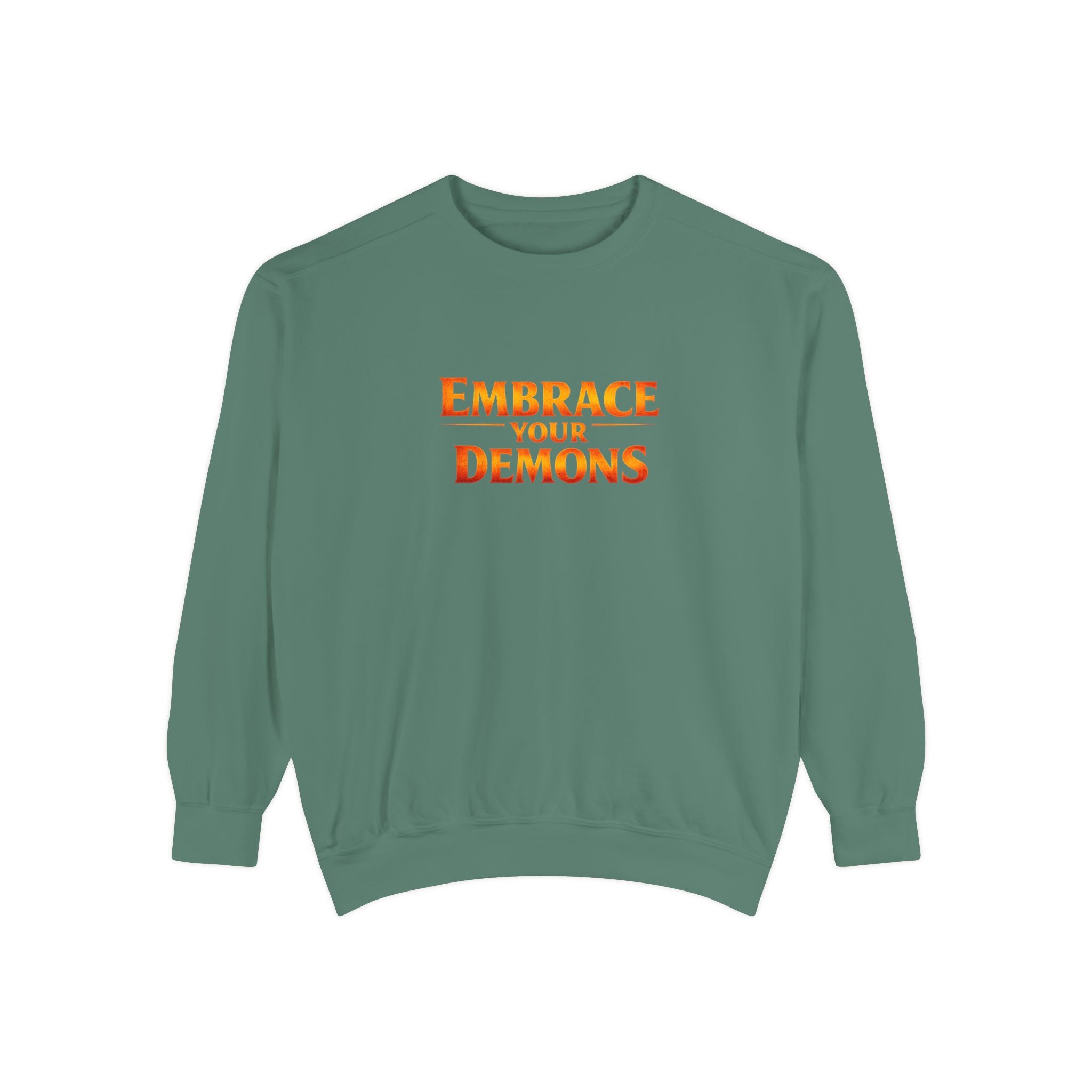 Embrace Your Demons Sweatshirt — Angel Warrior Graphic Crewneck