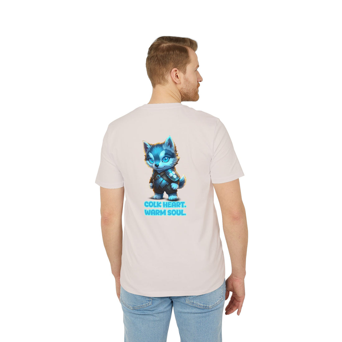 Embrace Your Demons T-Shirt — Cute Blue Fox 'Cold Heart, Warm Soul' Graphic Tee