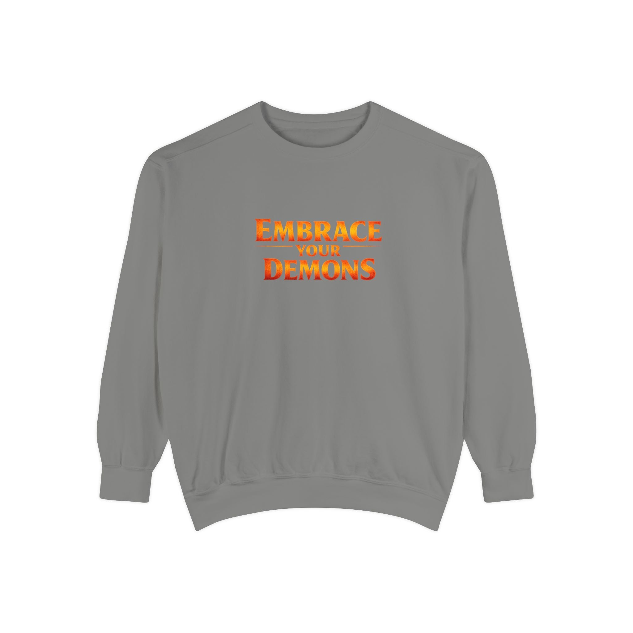 Embrace Your Demons Sweatshirt — Angel Warrior Graphic Crewneck